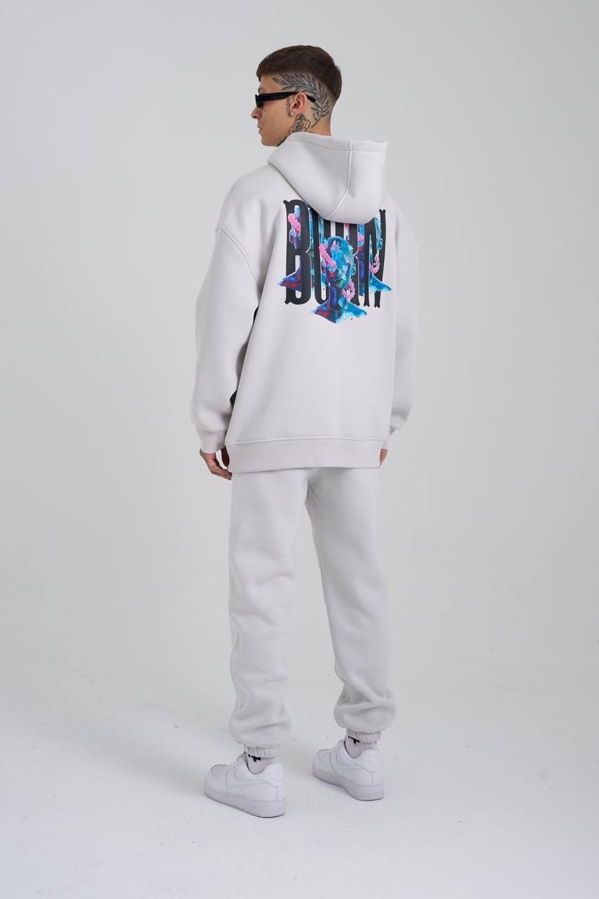 Born Flowers Şardonlu Hoodie