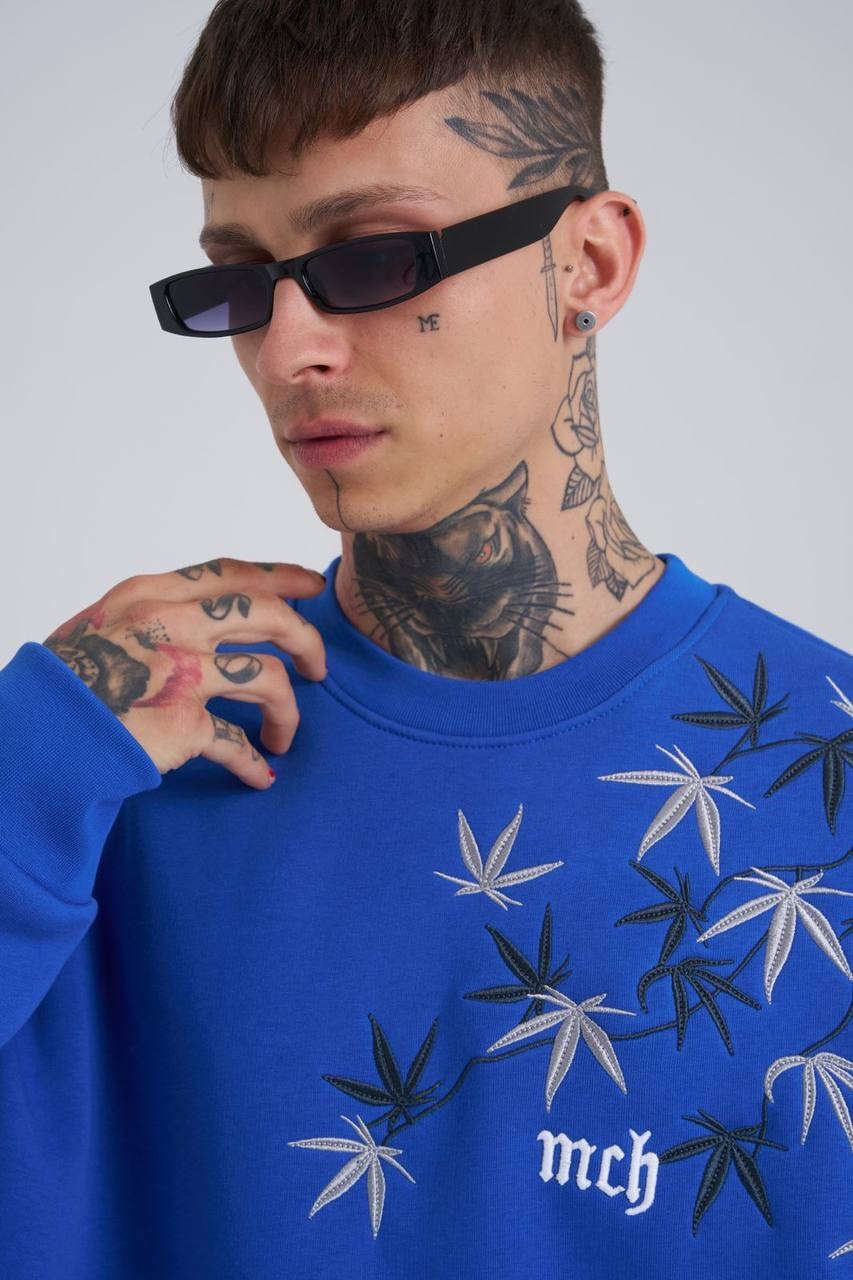 Cannabis Mac Şardonlu Sweatshirt