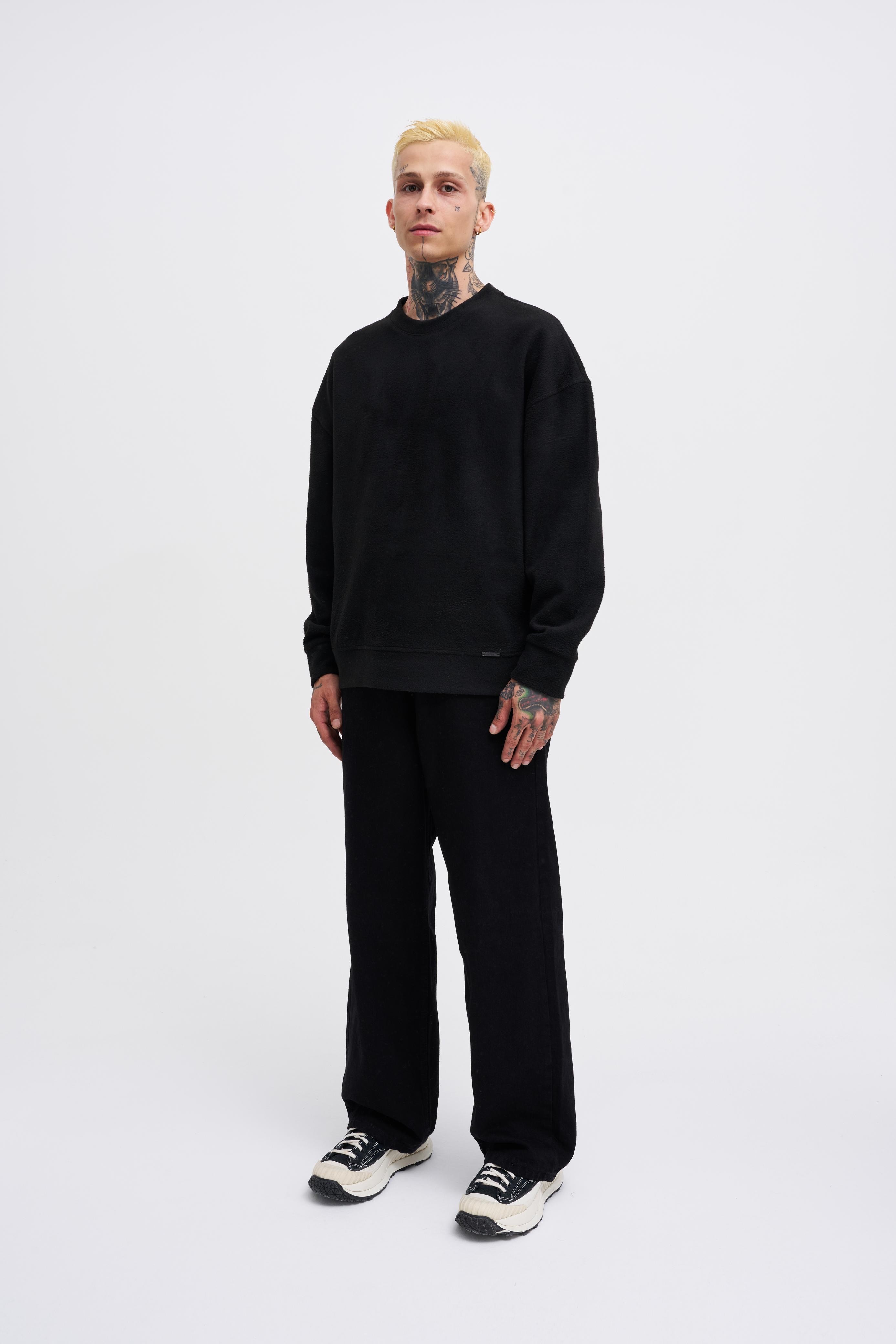 Ponte Kaşmir Oversize Basic Sweatshirt