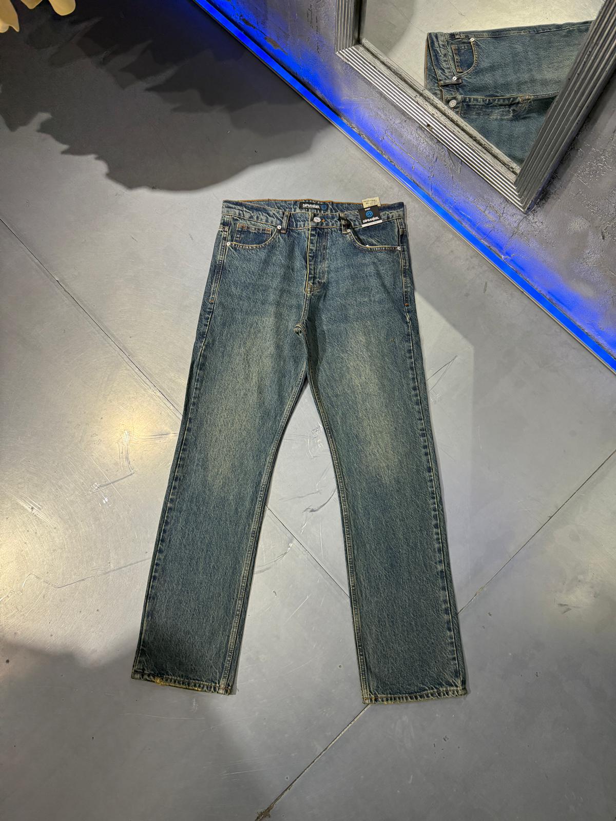 Long Loose Fit Eskitme Mavi
