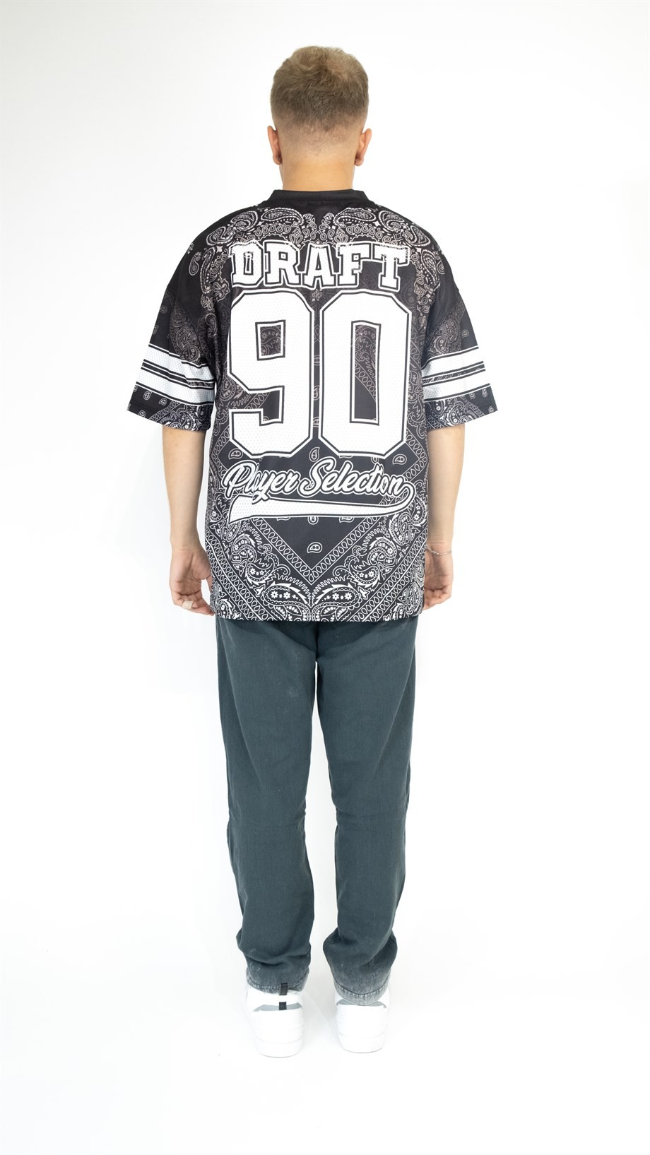 Oversize Draft 90 Jersey - SİYAH