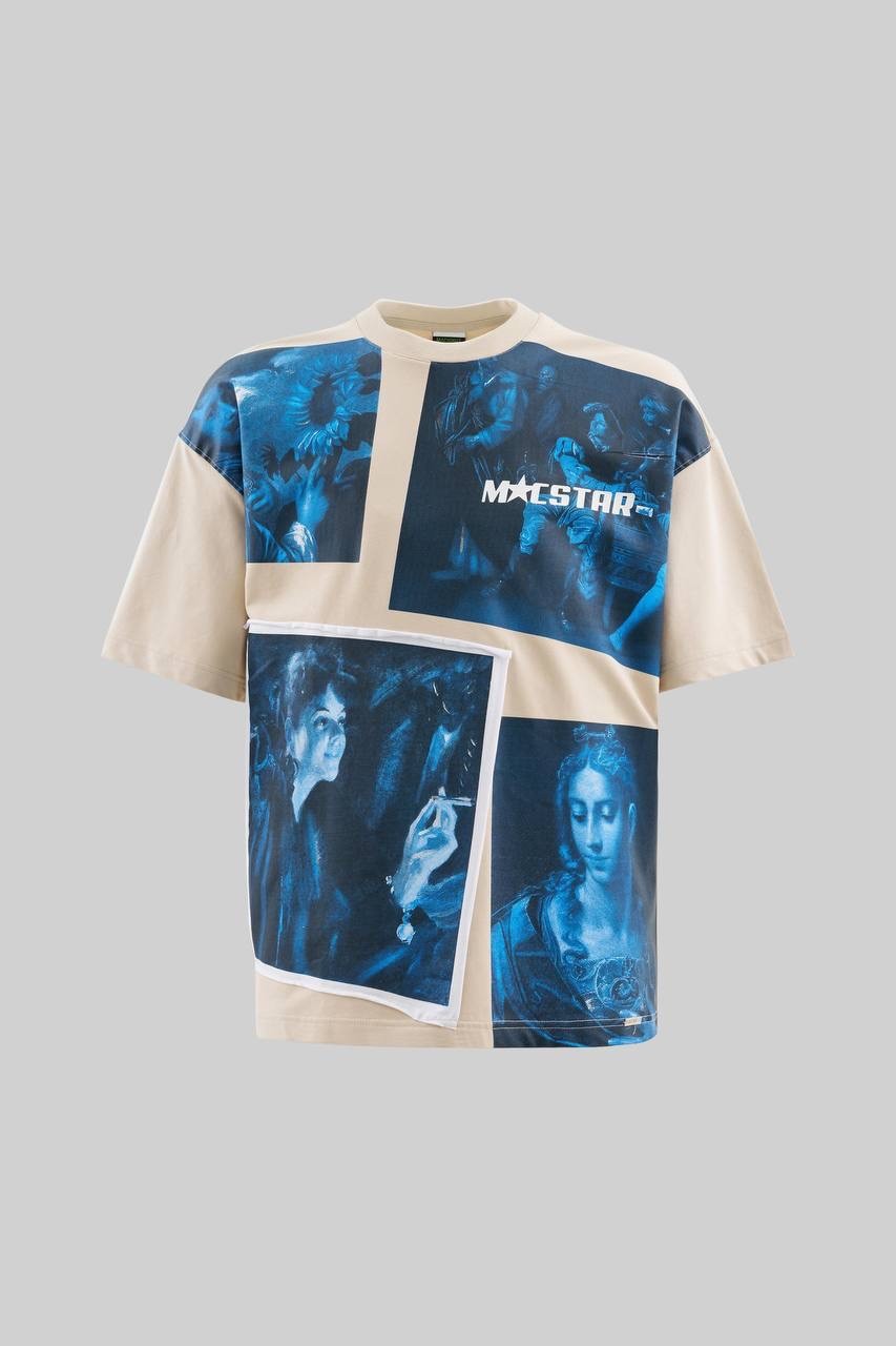 Macstar Vintage Oversize T-Shirt - Soft Beige