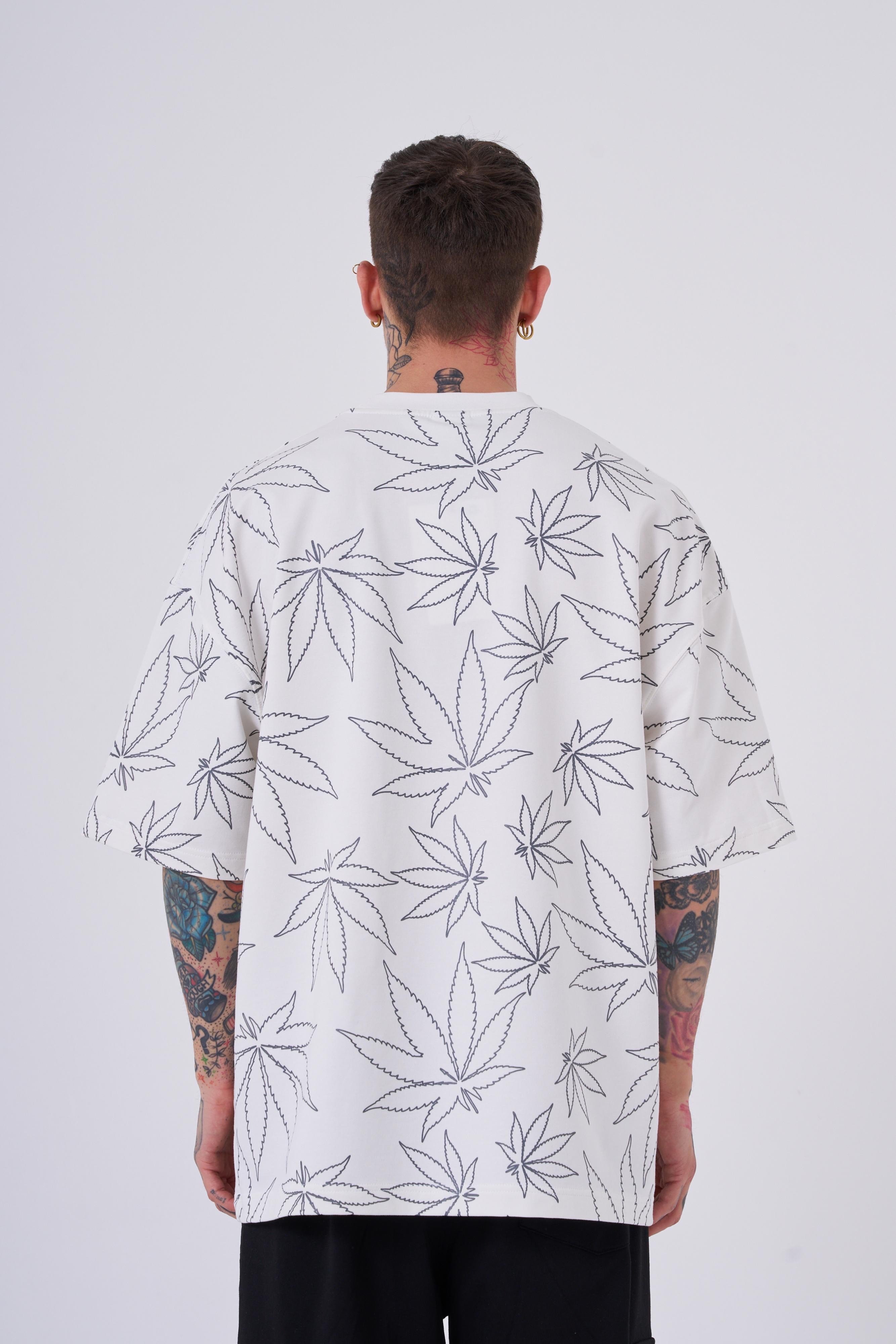 Cannabis Leaf Oversize T-Shirt