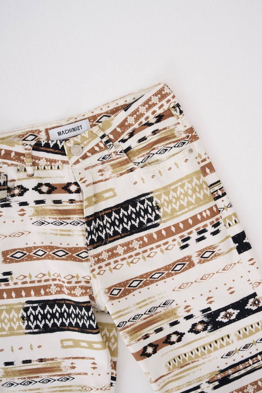 Baggy Astel Printed Pantolon