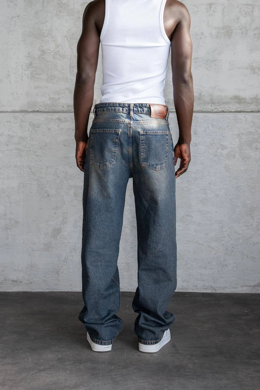 Effected Velvet Baggy Jean