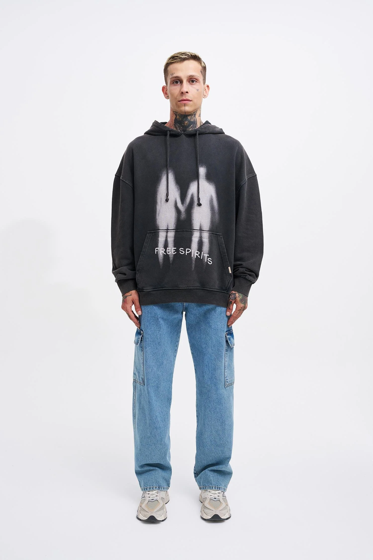 Free Sprits Oversize 3 İplik Hoodie