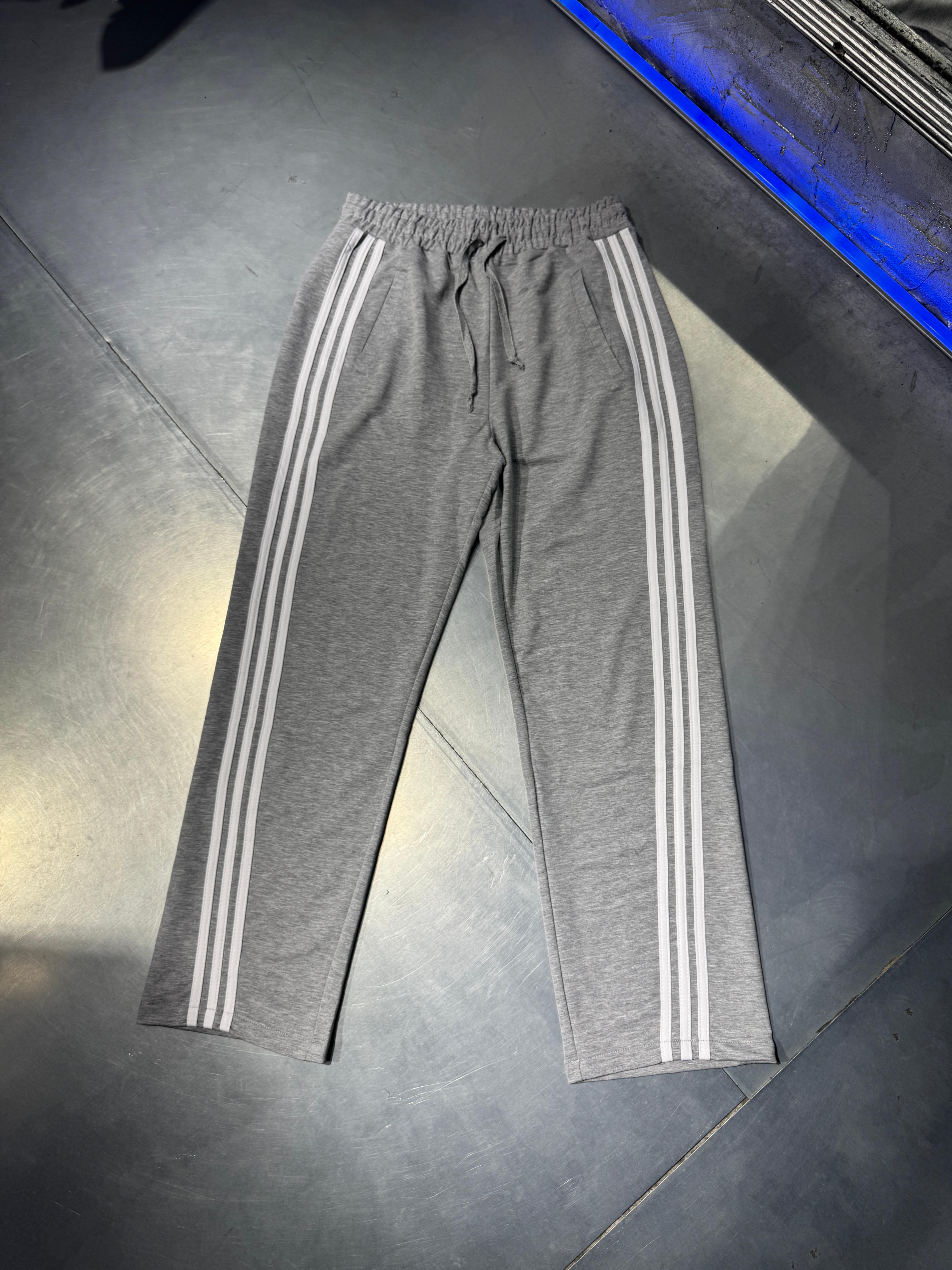 Şerit Detaylı Loose Fit Eşofman - Grimenaj