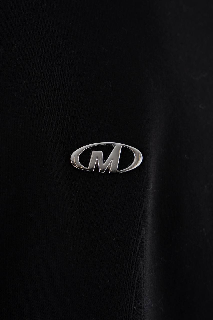 'M' Metal  Baskılı Minimal Oversize Sweatshirt