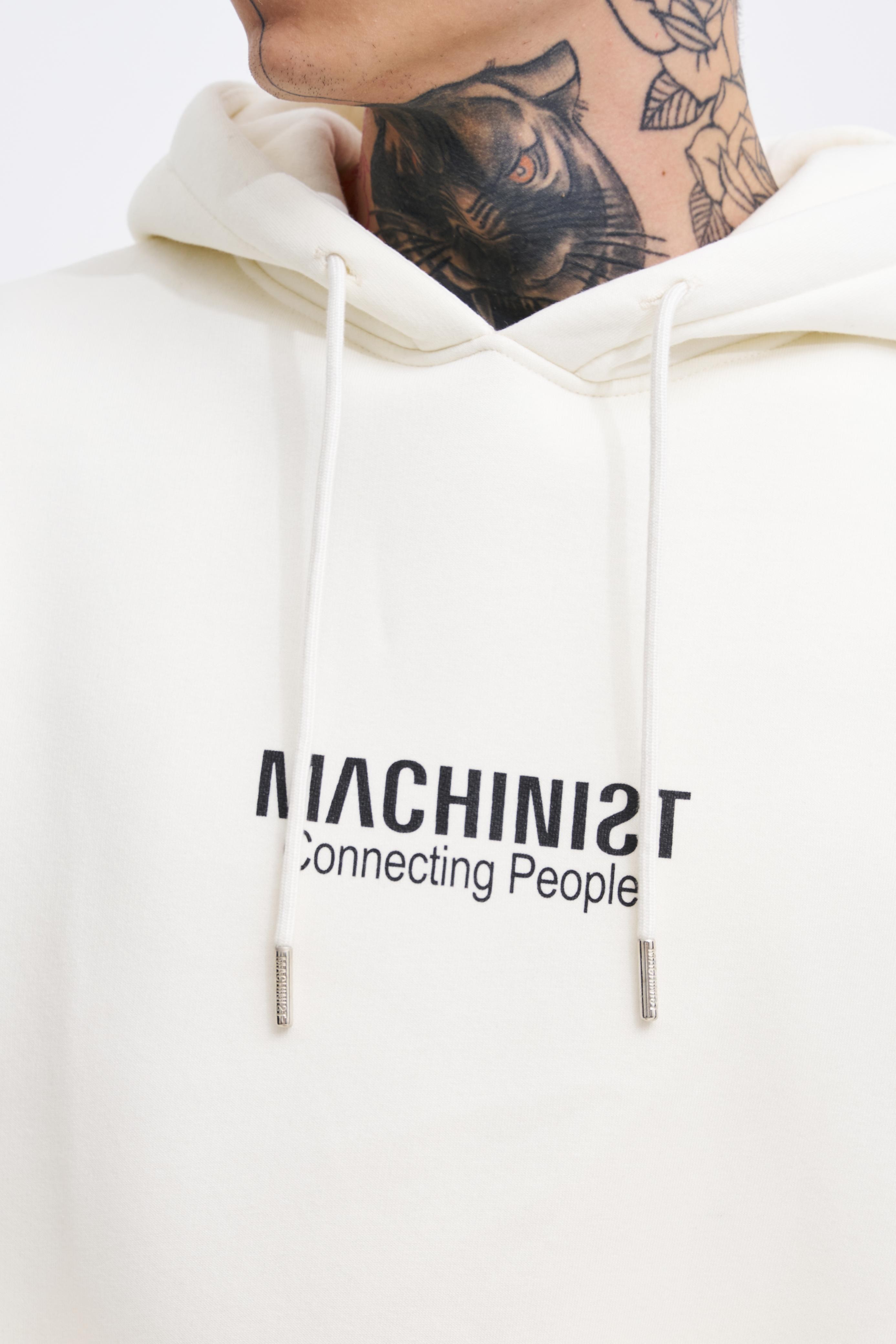 Connecting People Oversize Şardonlu Hoodie