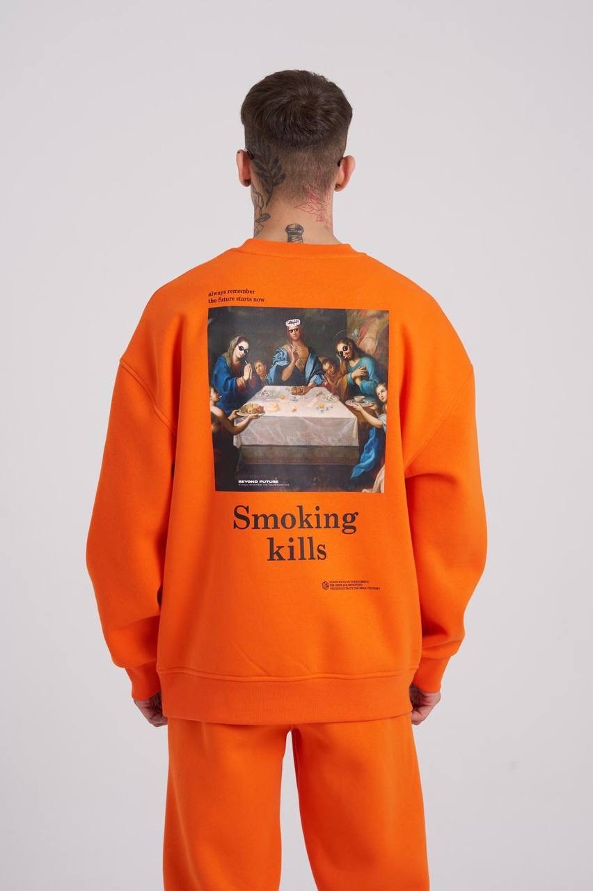 Smoking Kills Printed Sweatshirt