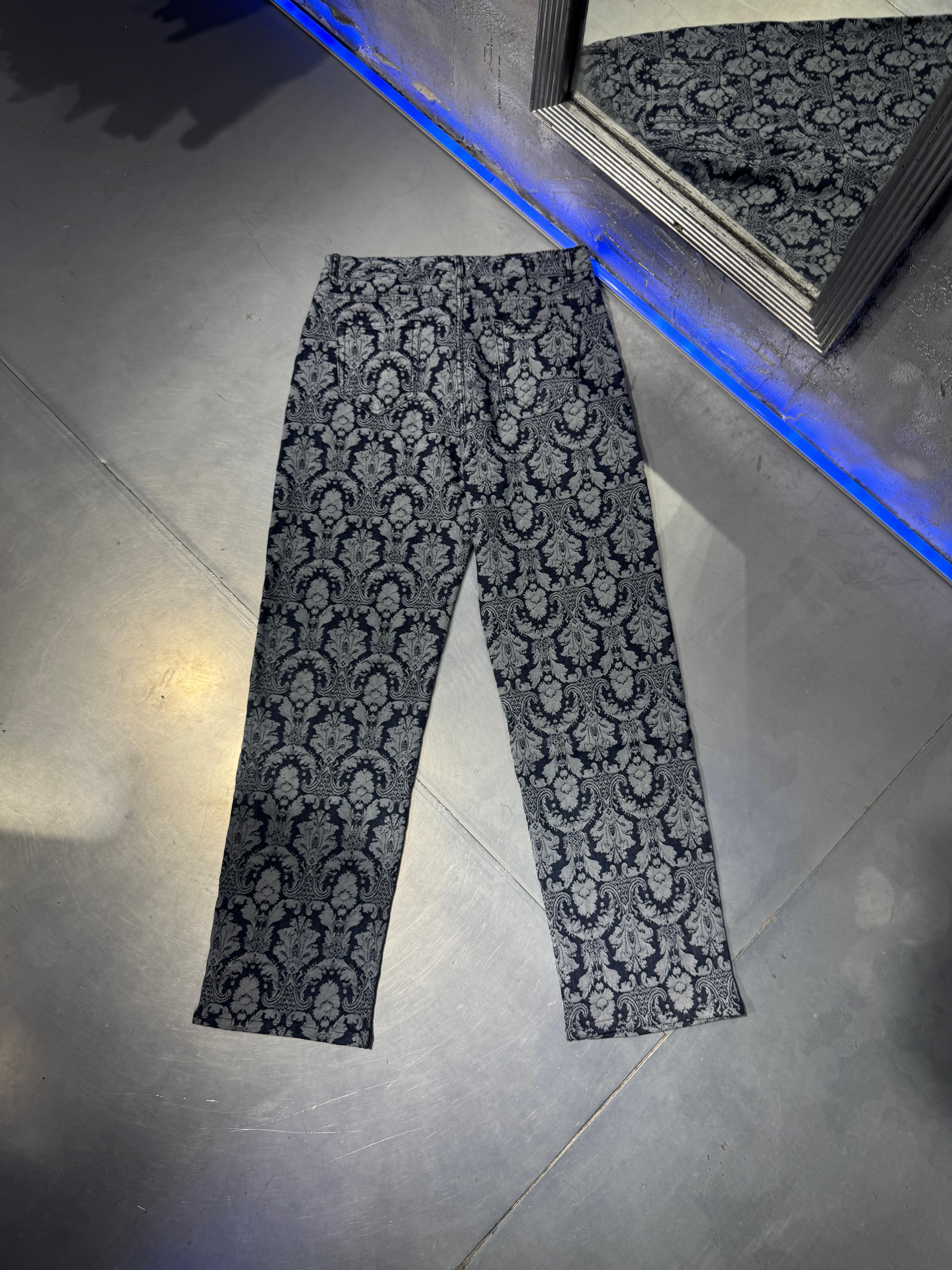 Jacquard Baggy Jean Navy Blue – Limited Edition