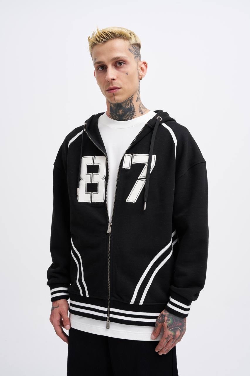 87 Fermuarlı Zip Hoodie