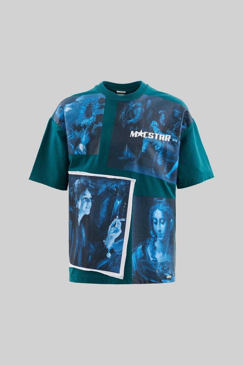 Macstar Vintage Oversize T-Shirt - Oil Green