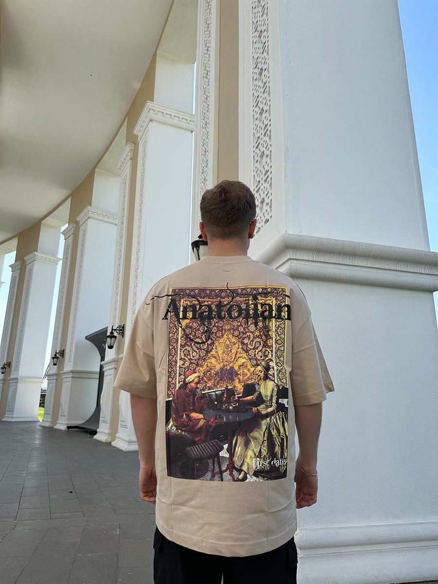 Anatolian Oversize T-Shirt - BEJ