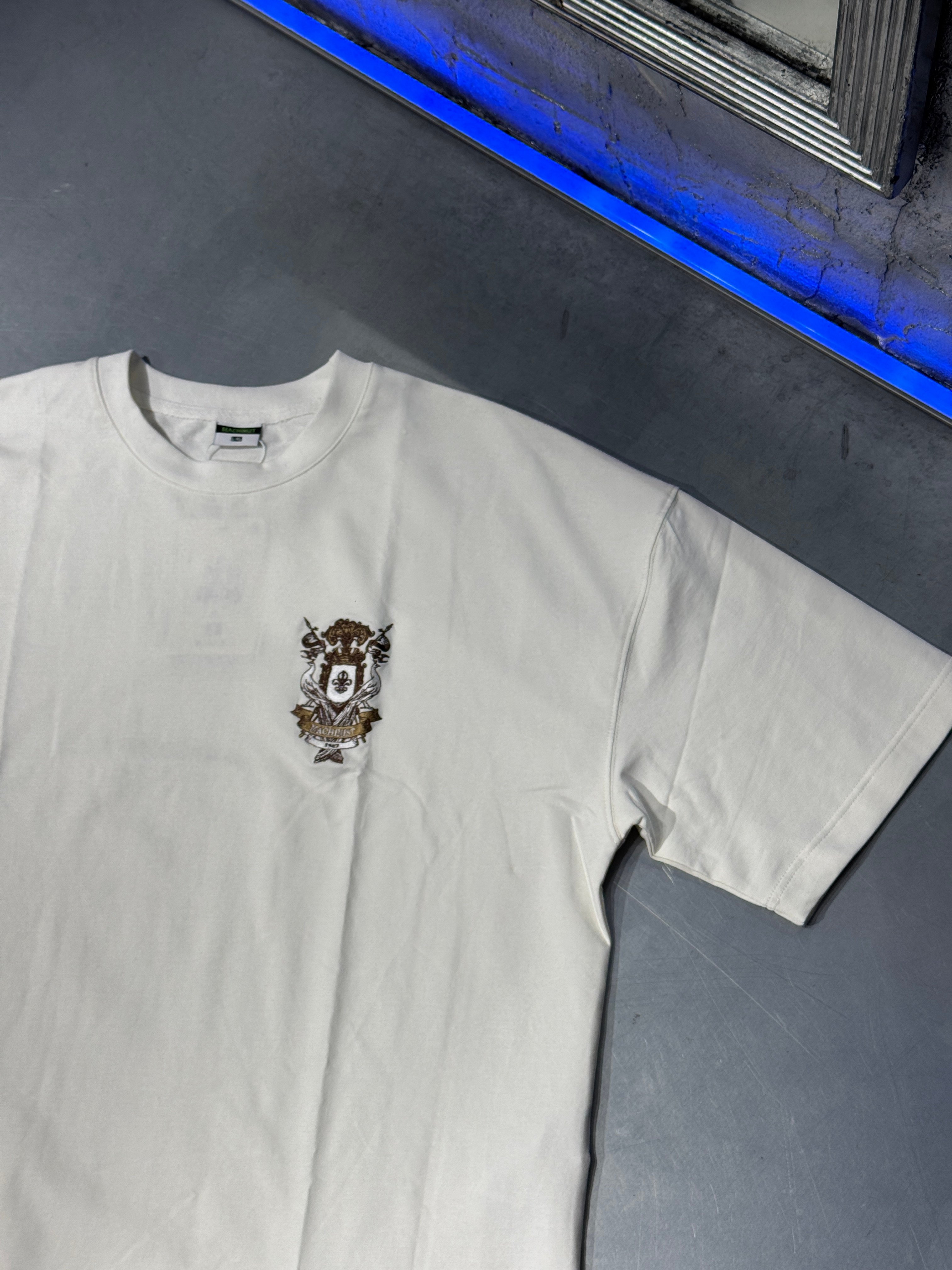 Armorial Style Embroidered Boxy T-Shirt