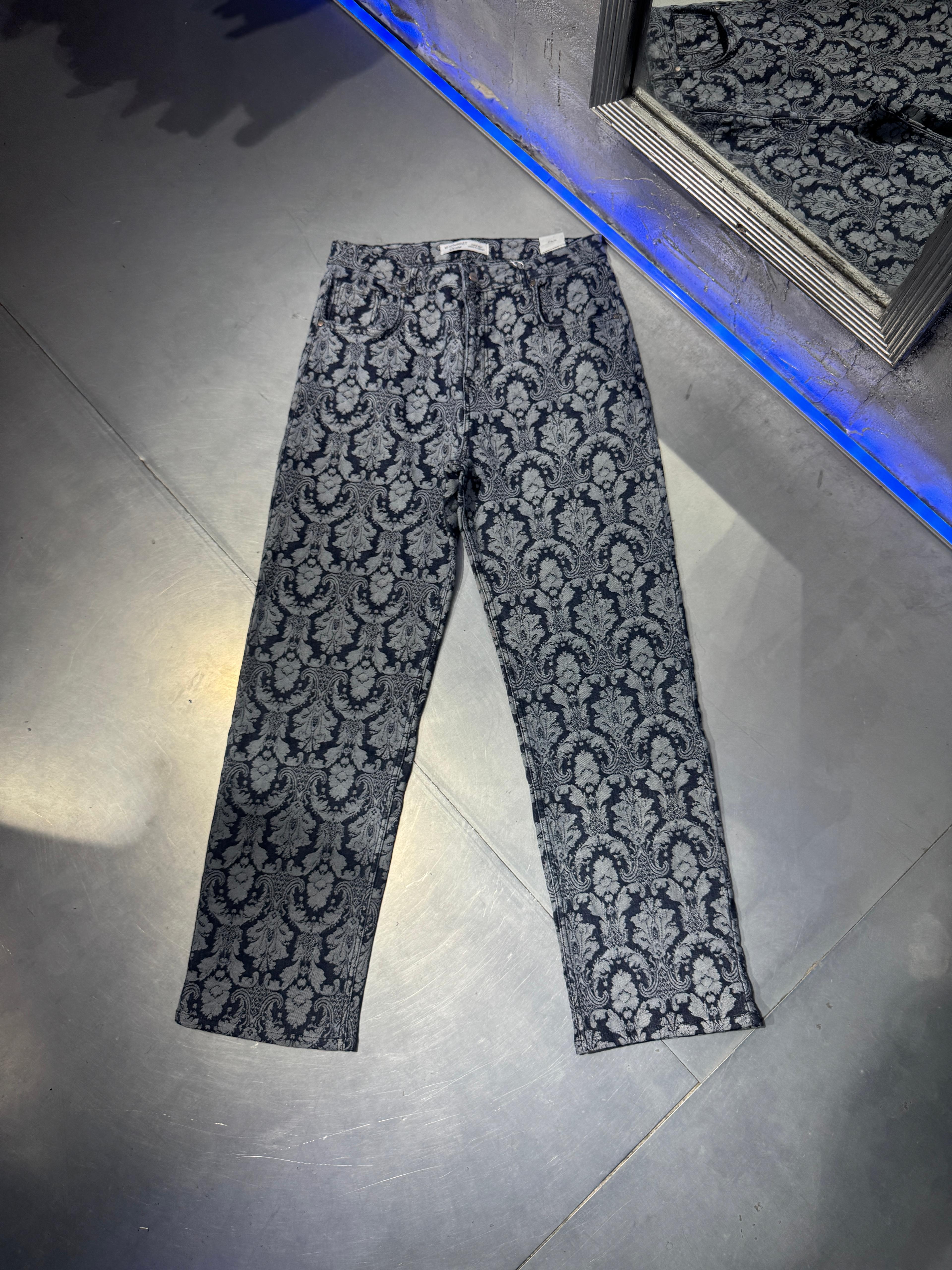 Jacquard Baggy Jean Navy Blue – Limited Edition