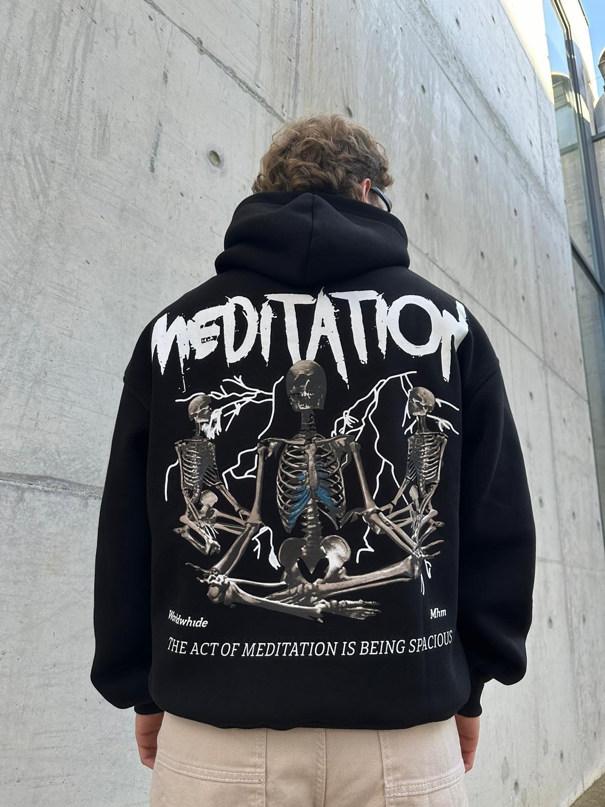 Medıtatıon 3 İplik Şardonlu Hoodie