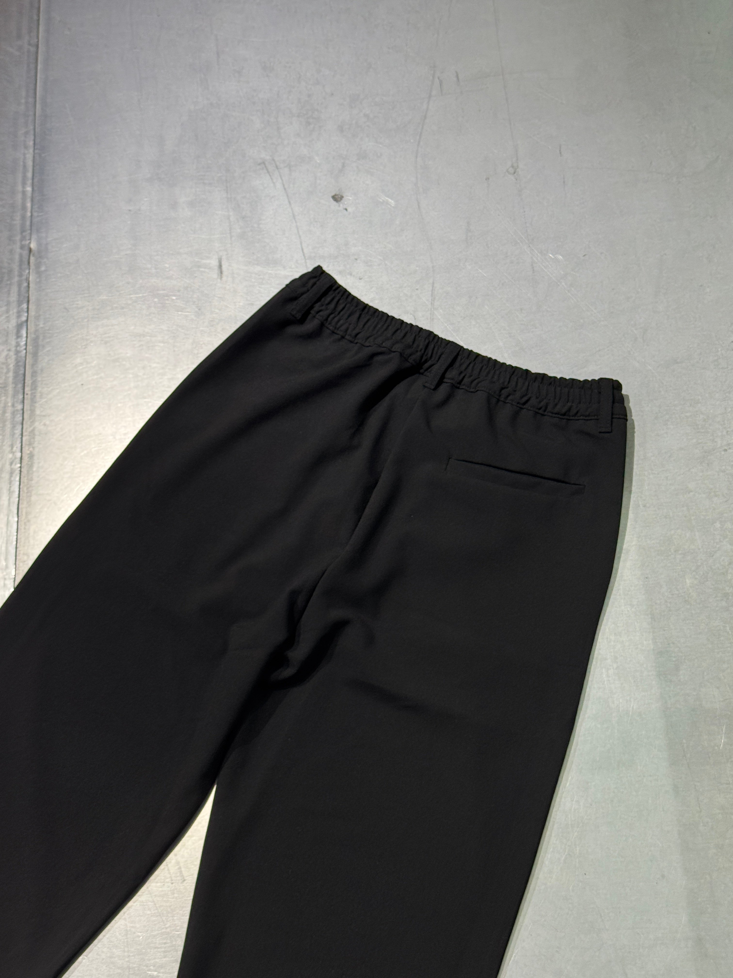 Basic Loose Fit Kumaş Pantolon - Siyah