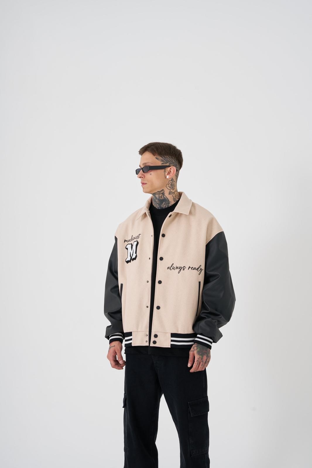 OVERSIZE PITBULL EMBROIDERY BOMBER JACKET