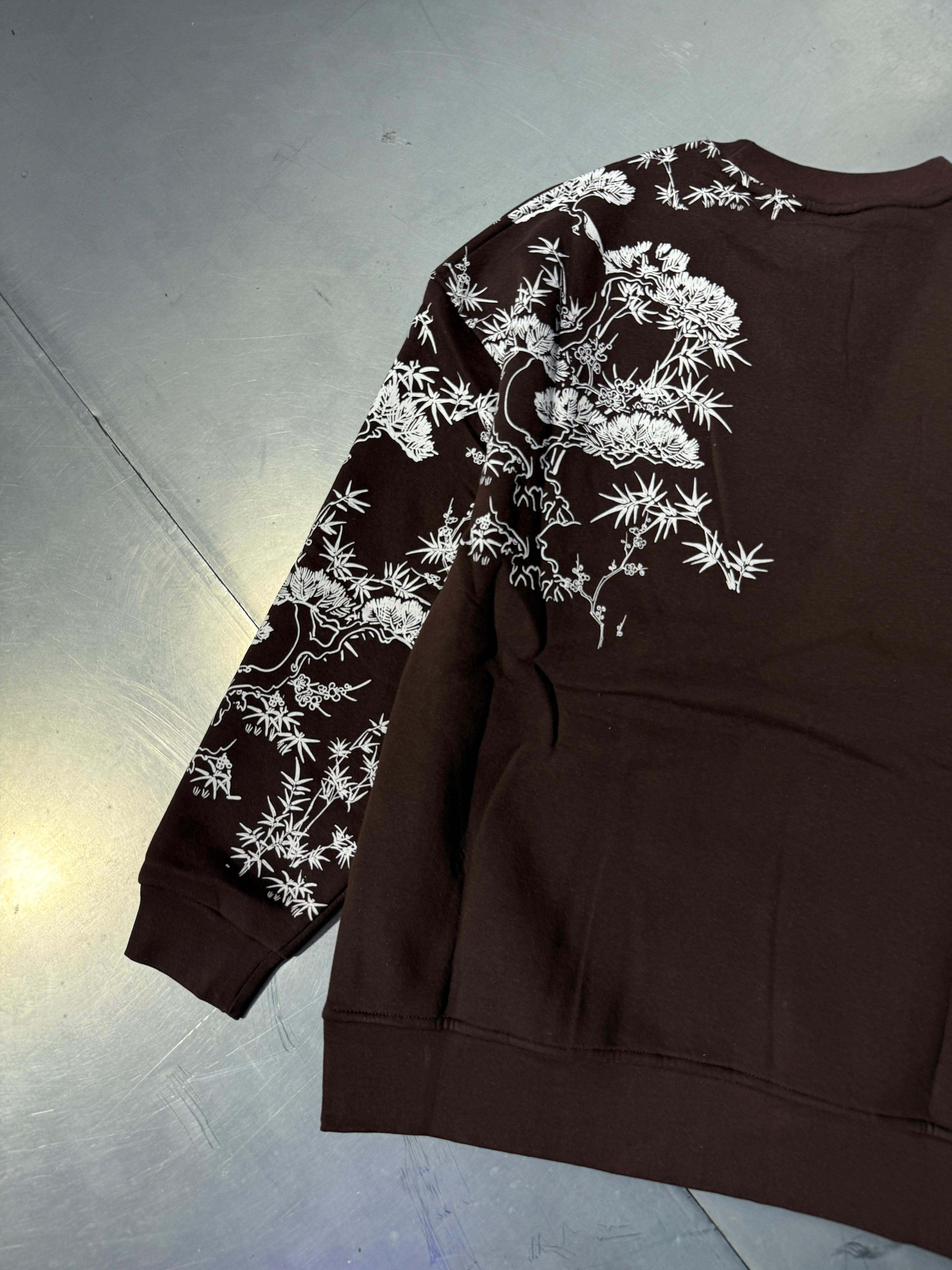 Dragon Printed 3 İplik Şardonlu Oversize Sweatshirt
