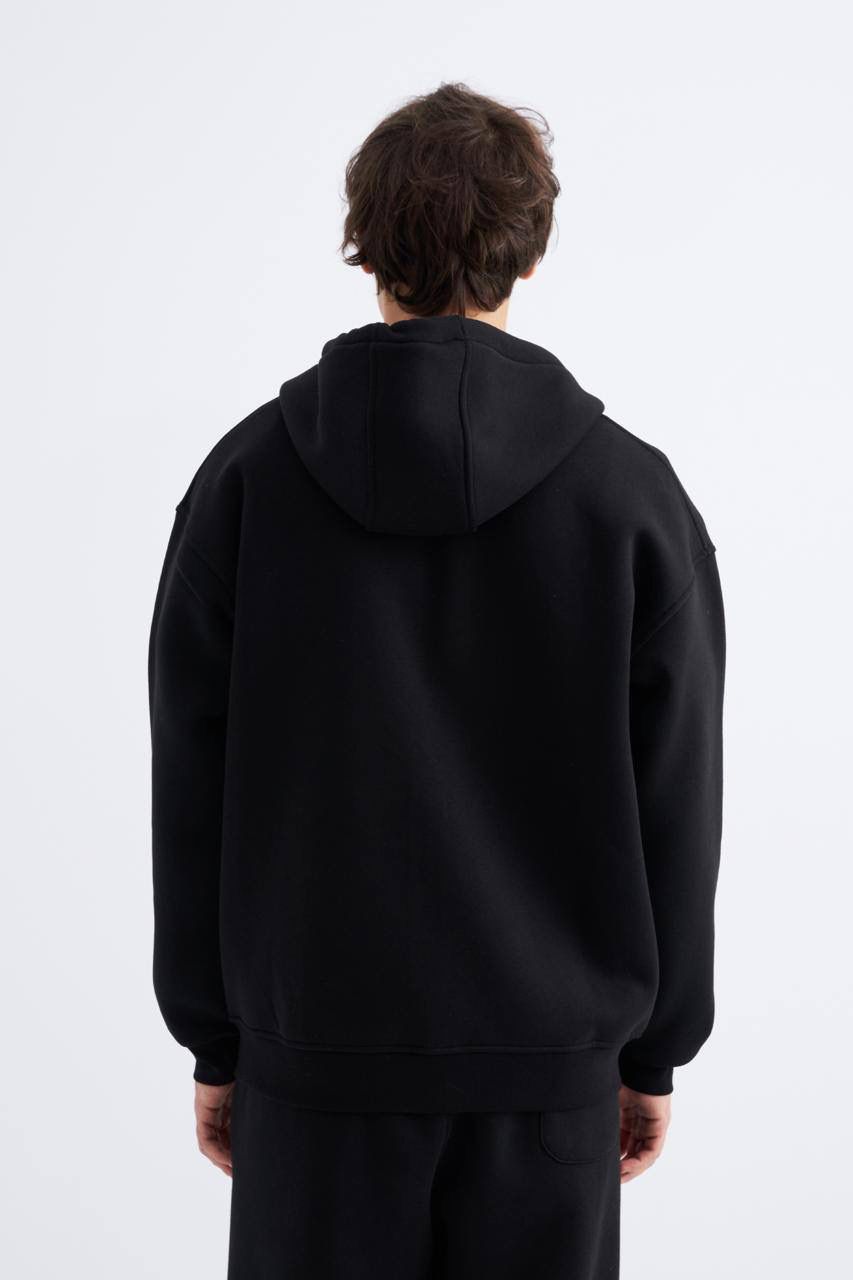 Oversize Basic Zip Hoodie