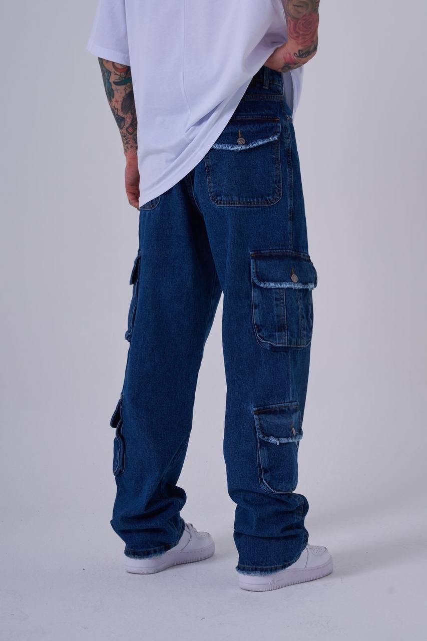 With Cargo Pocket Baggy Jean