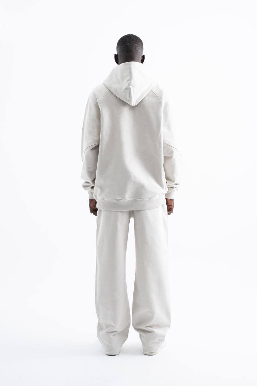 'M' Metal Minimal Baskılı Hoodie 