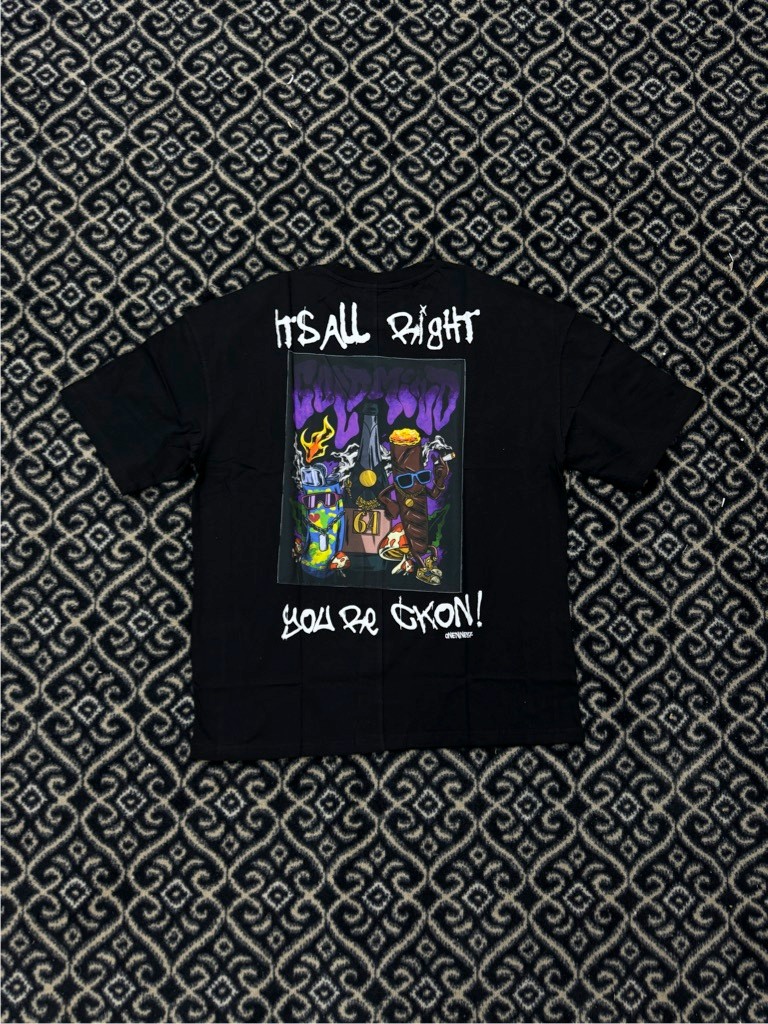 Its All Right Oversize T-Shirt - Siyah