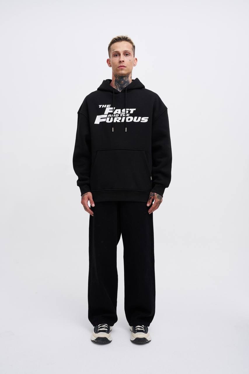 Fast Furious Hoodie - Siyah