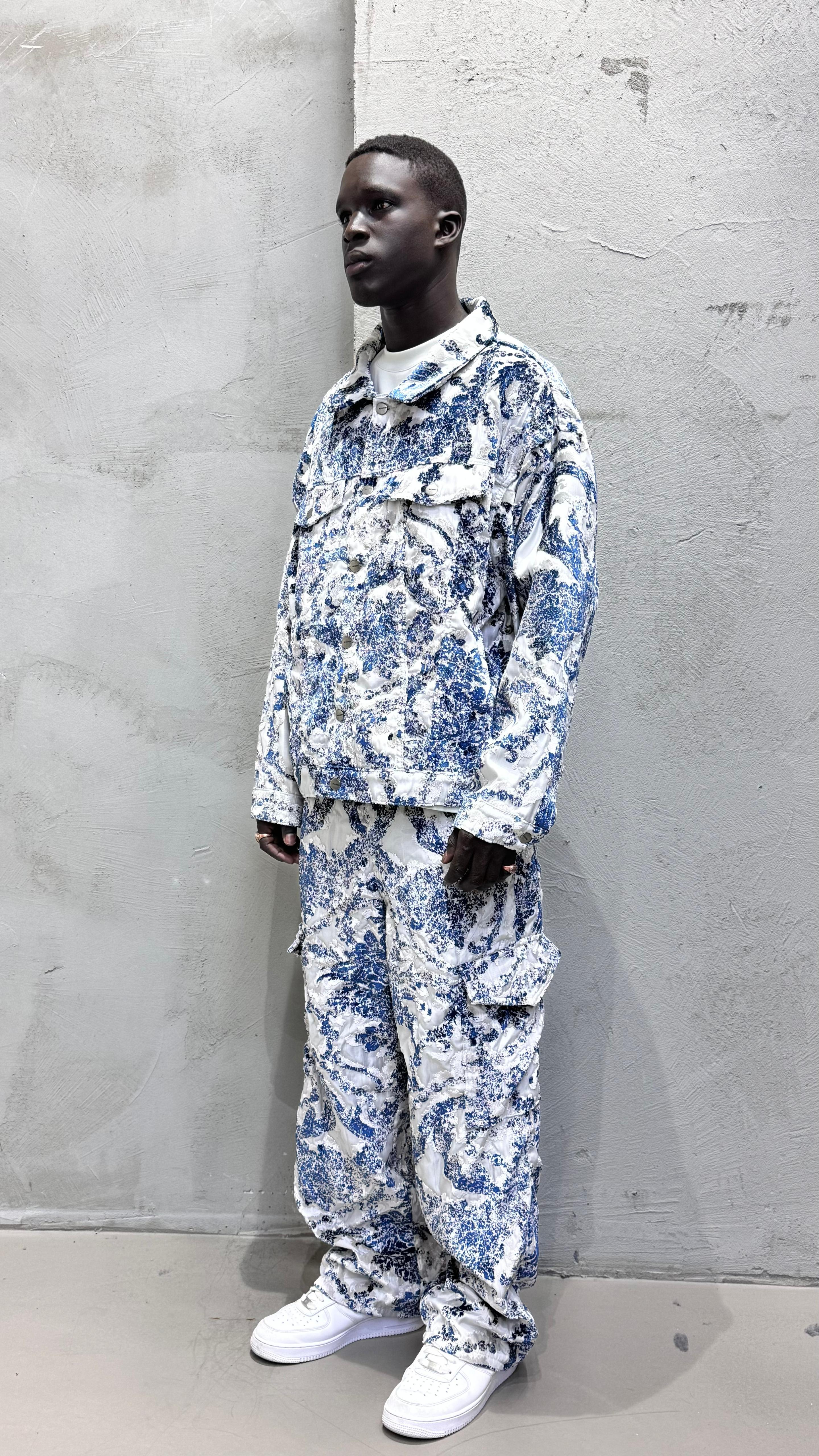 Premium Limited Edition Distorted Denim Takım