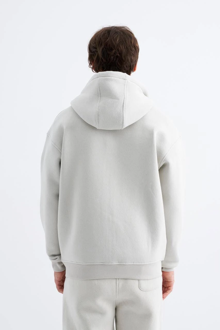 Oversize Basic Zip Hoodie