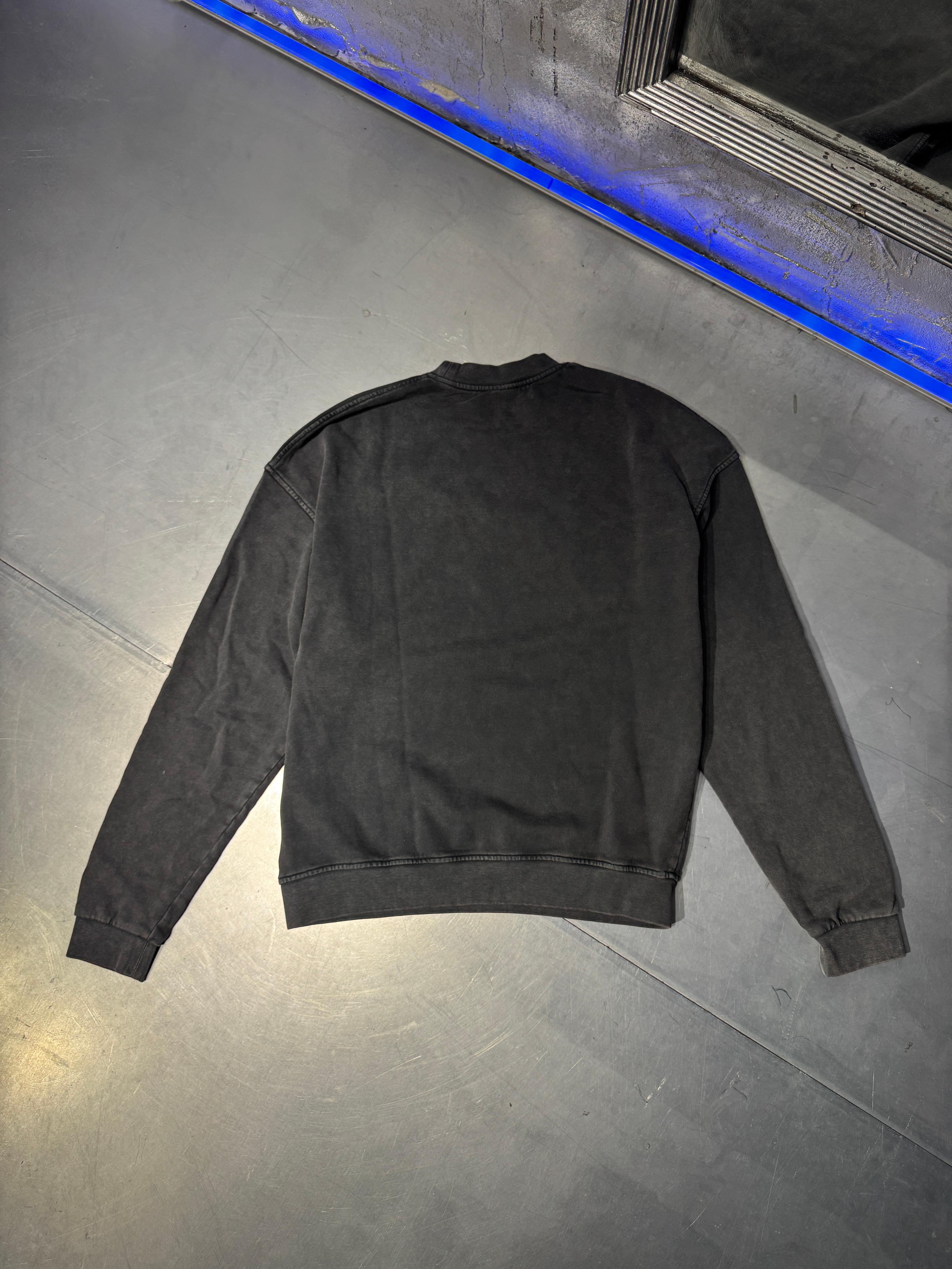 Acid Wash Basic 3 İplik Sweatshirt