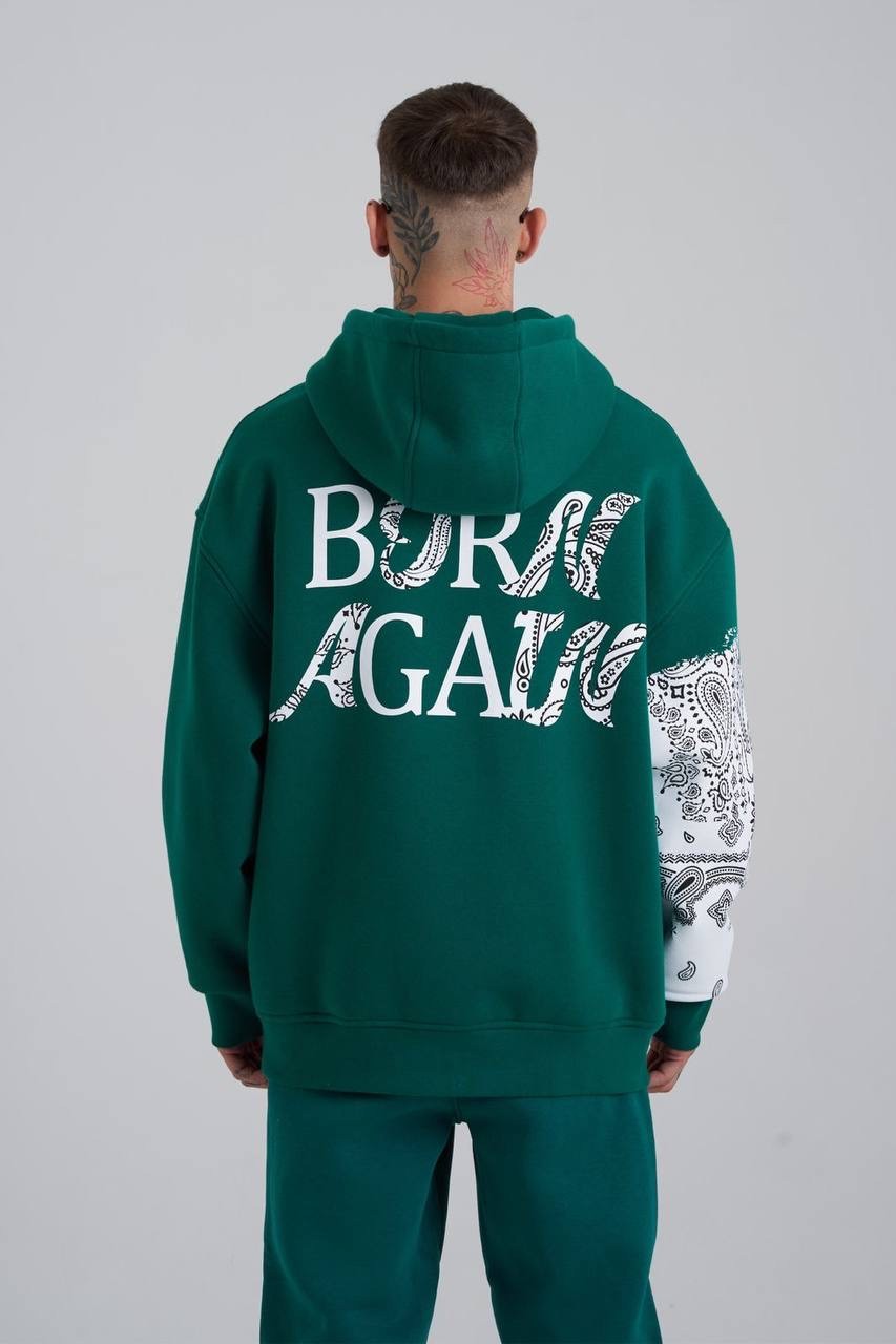 Born Again Skull Şardonlu Hoodie