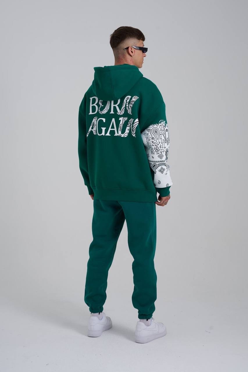 Born Again Skull Şardonlu Hoodie