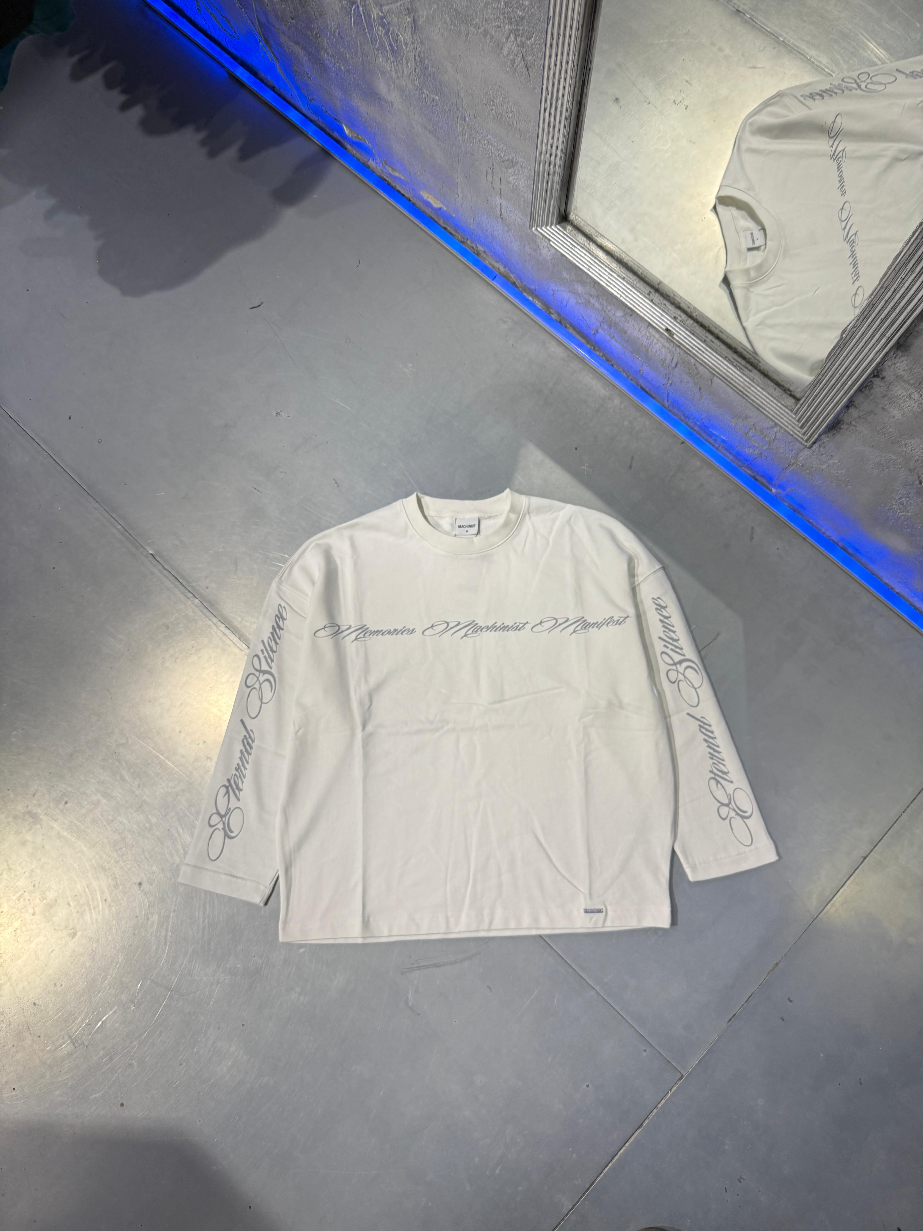 Creative Baskılı Sweatshirt Oversize - Ekru