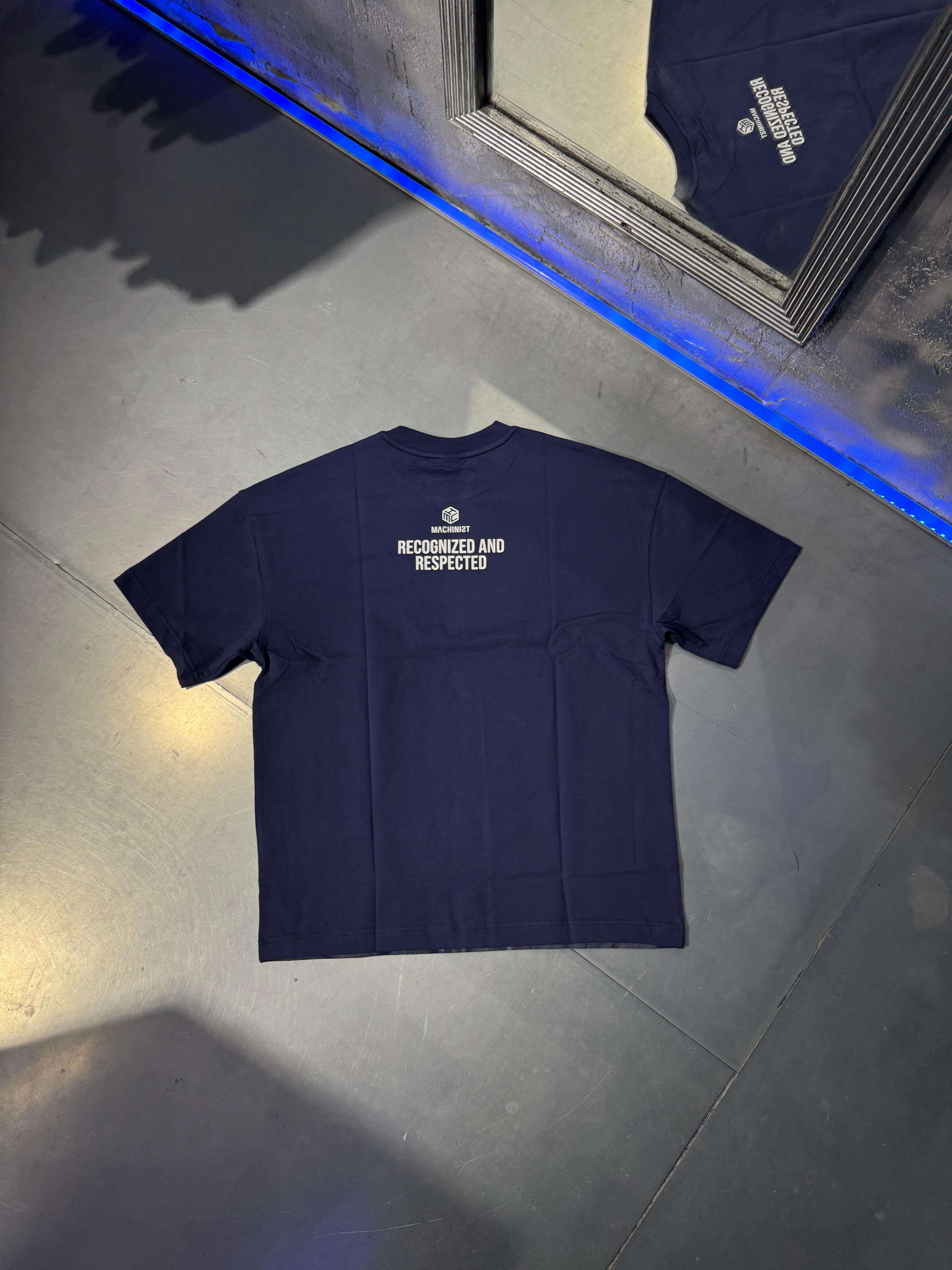 Recognized and Respected Oversize T-Shirt Midnight Blue