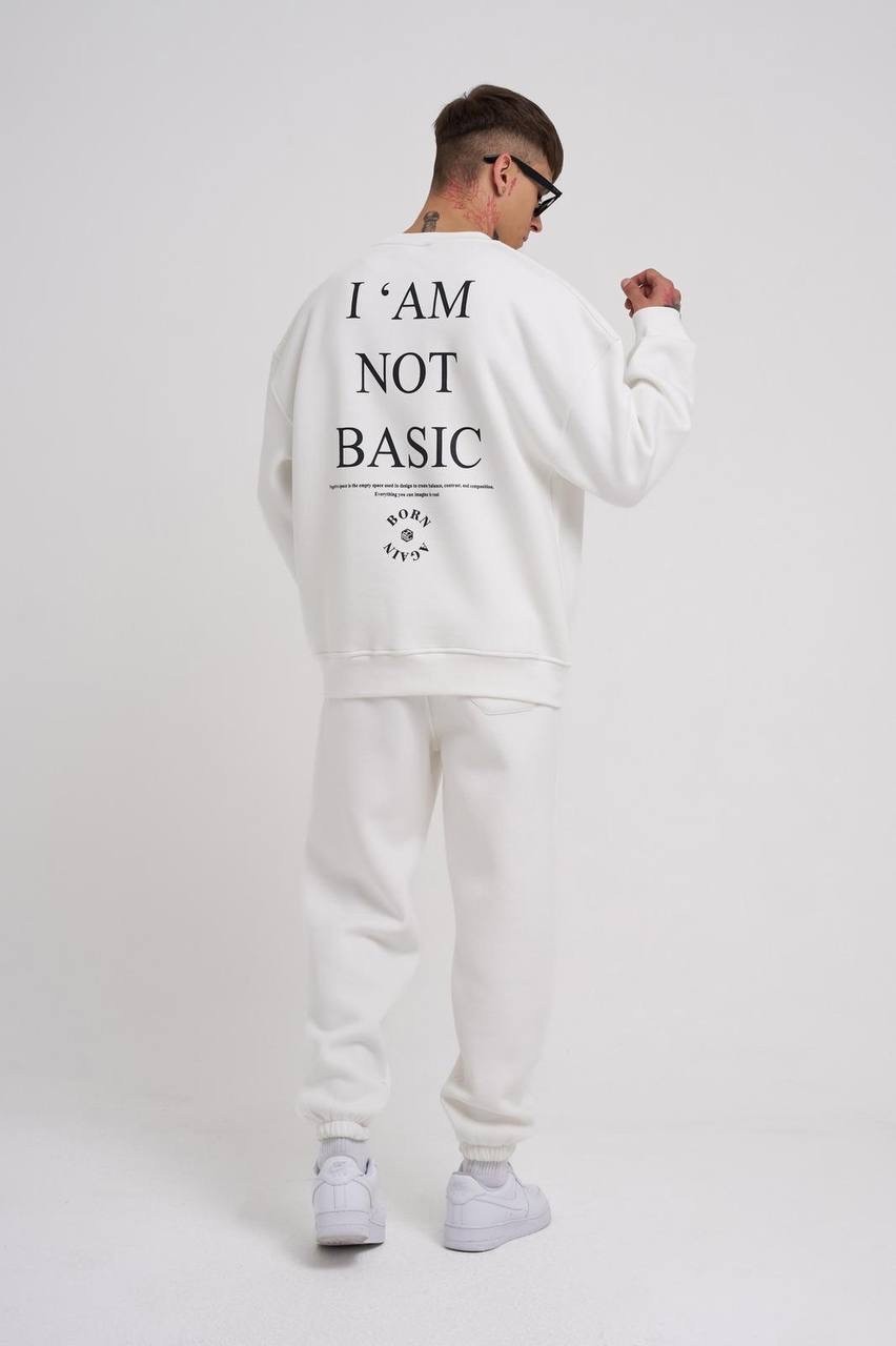 l'Am Not Basic Printed Şardonlu Sweatshirt