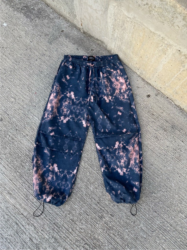 Batik Desen Stoper Ayarlanabilir Paça Baggy Pantolon