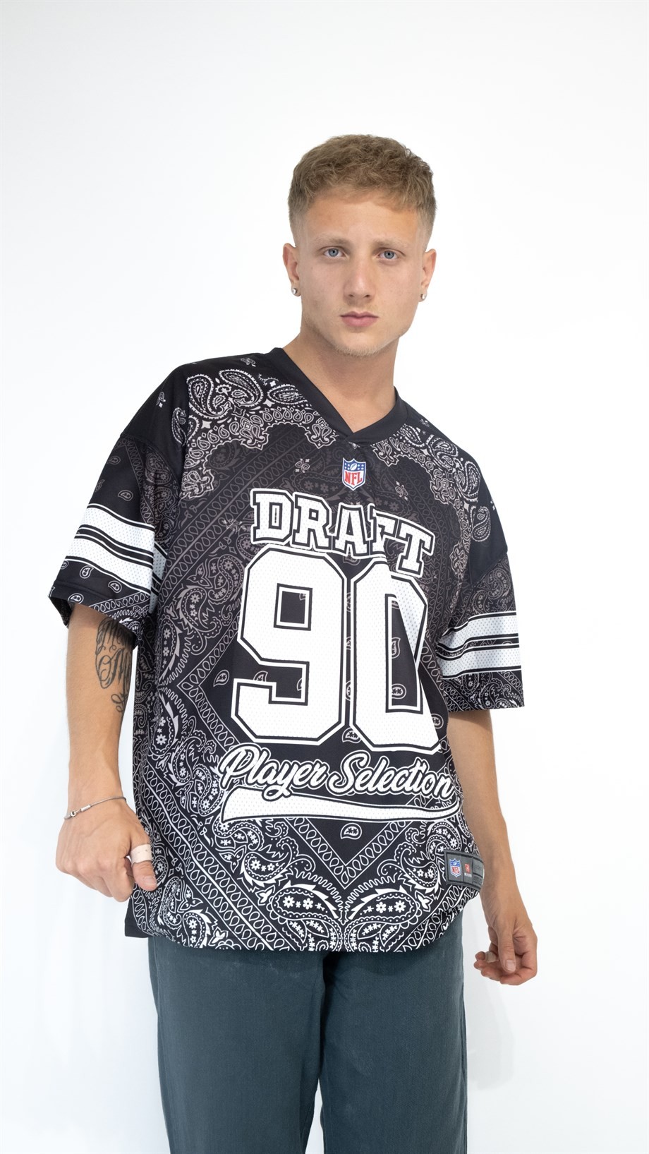 Oversize Draft 90 Jersey - SİYAH