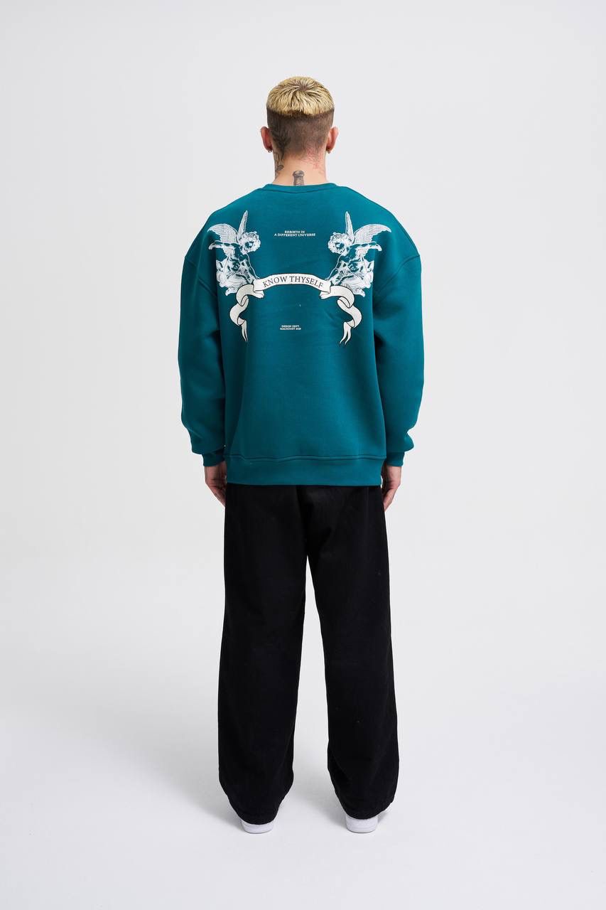 Angel And Ribbon Printed Sweatshirt