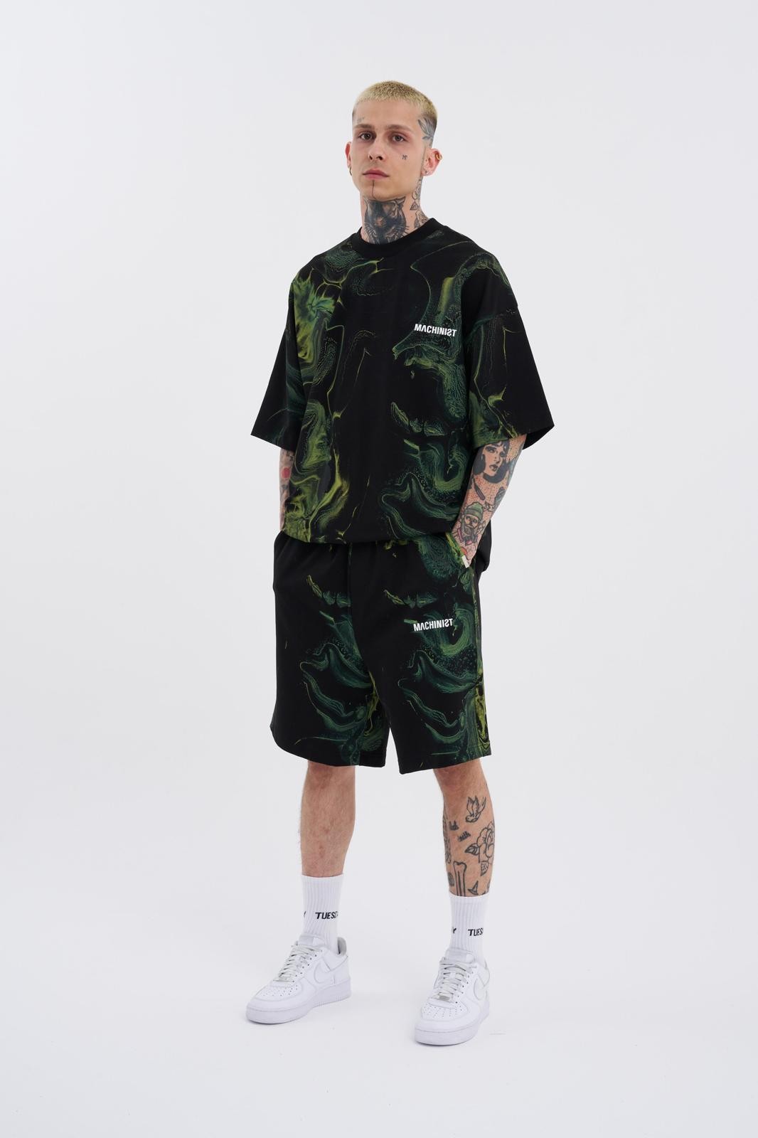 Baskılı Oversize Şort