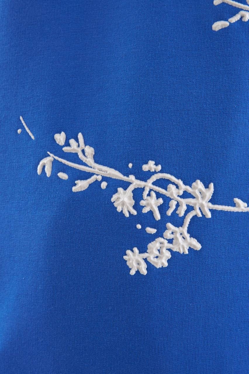 Floral 3d Printed Oversize T-Shirt