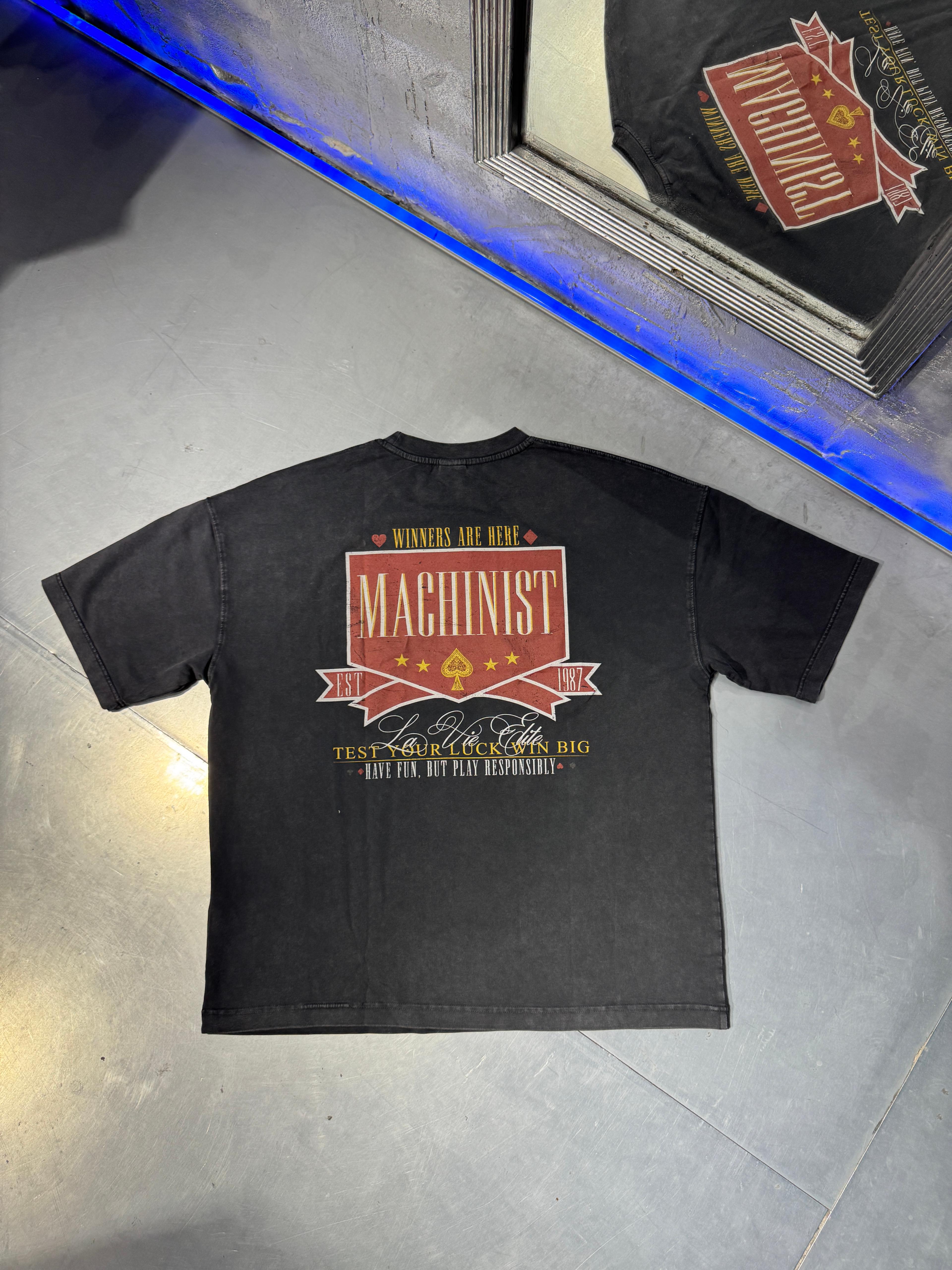 Casino Theme Printed Oversize T-Shirt