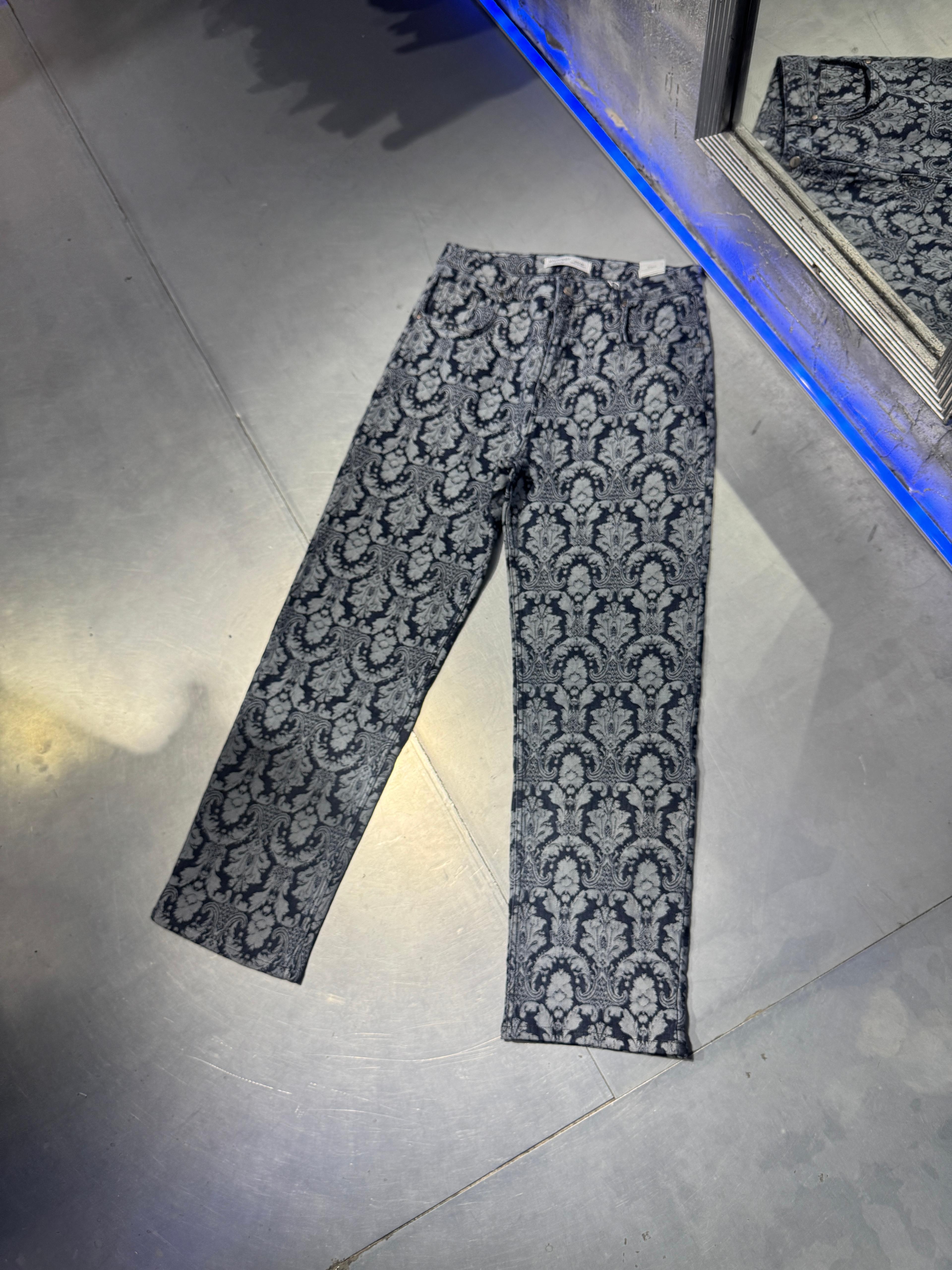 Jacquard Baggy Jean Navy Blue – Limited Edition