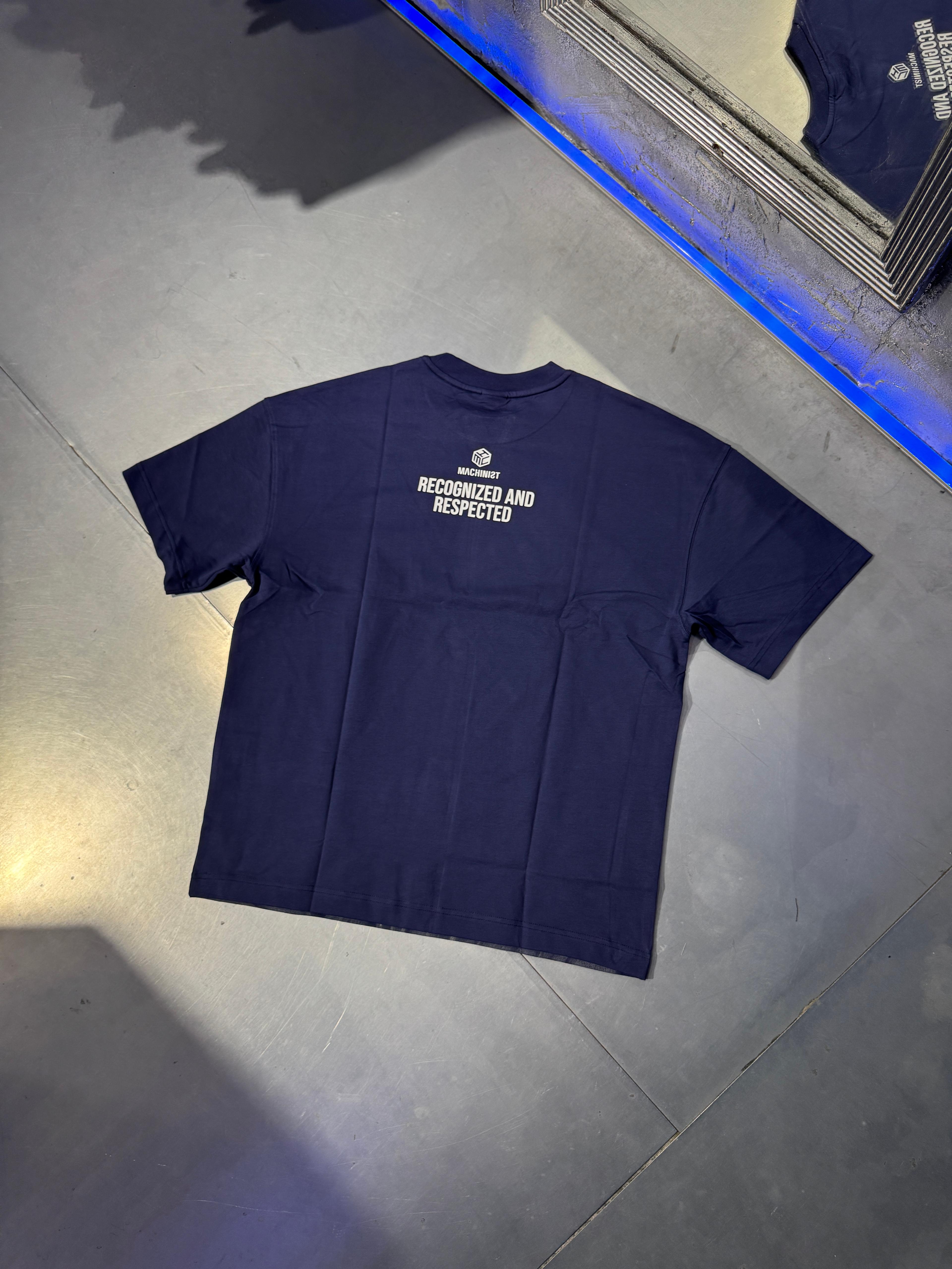 Recognized and Respected Oversize T-Shirt Midnight Blue