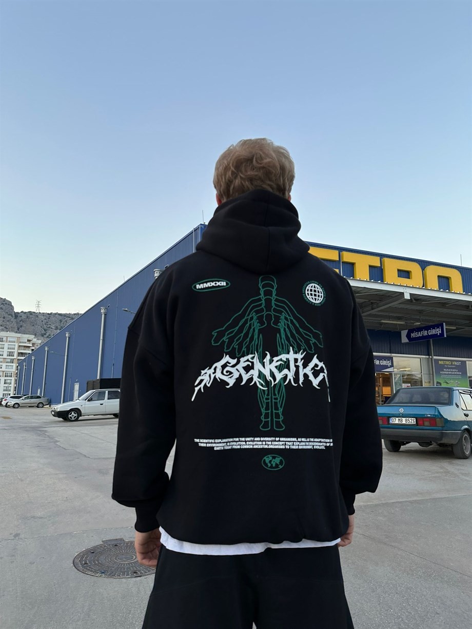 Genetic Hoodie Siyah