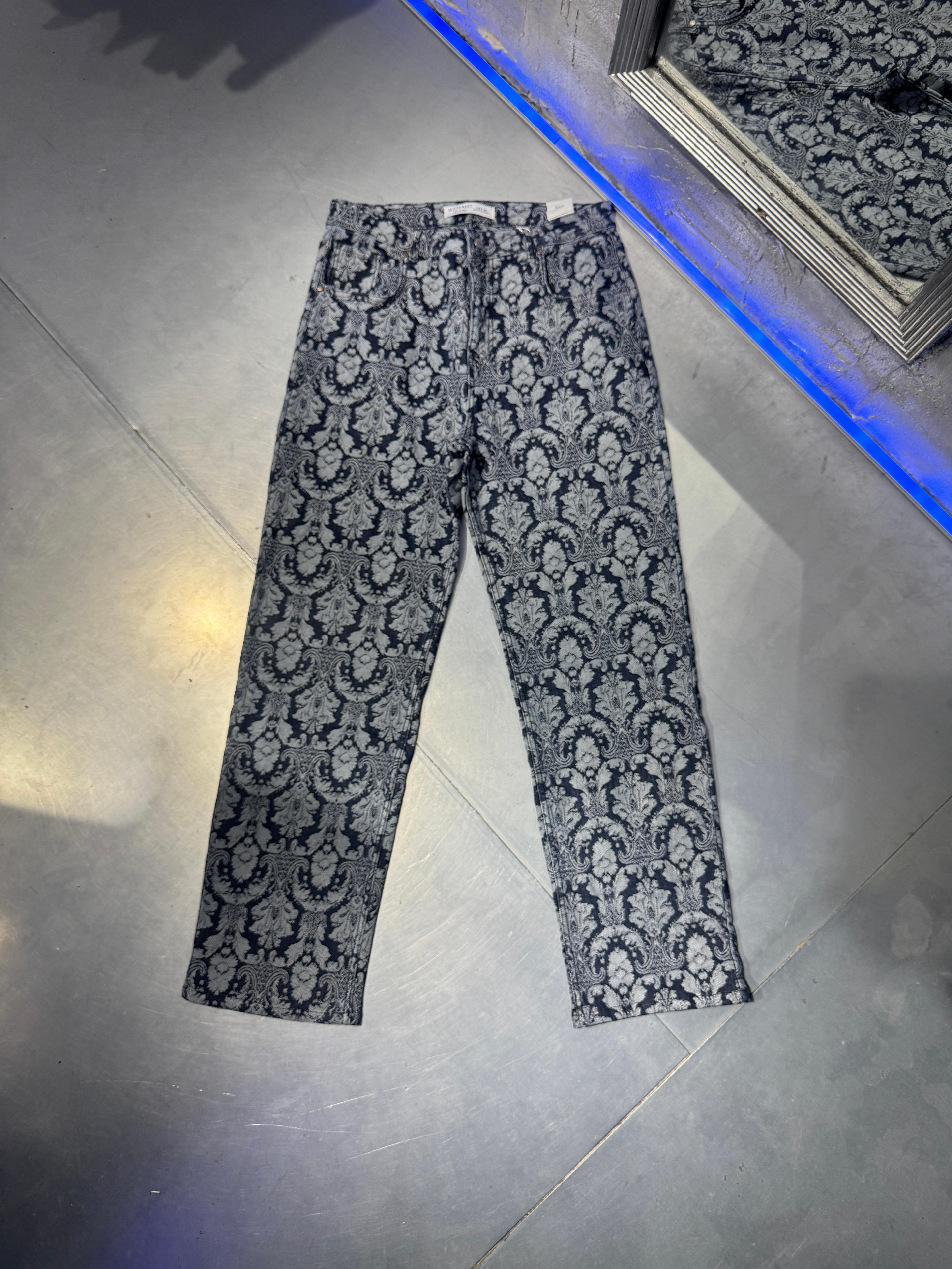 Jacquard Baggy Jean Navy Blue – Limited Edition