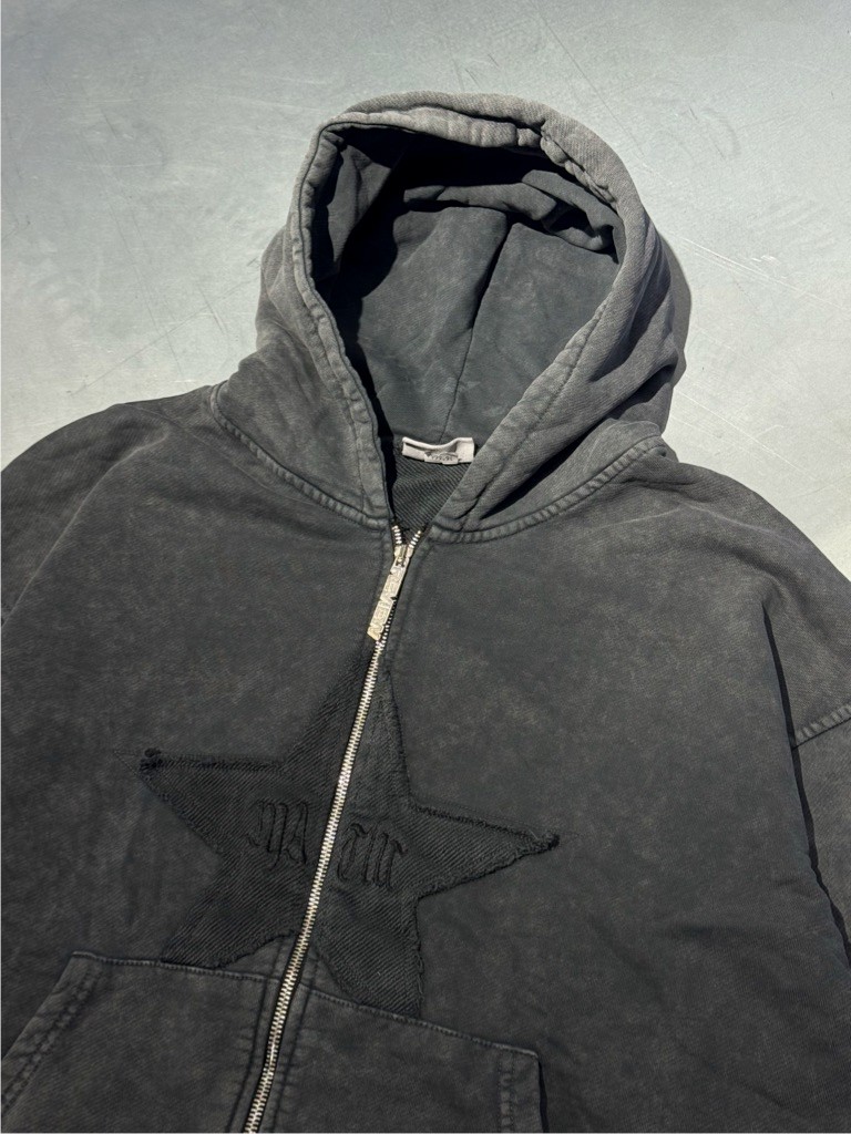 Yıkamalı Review Fermuarlı Hoodie