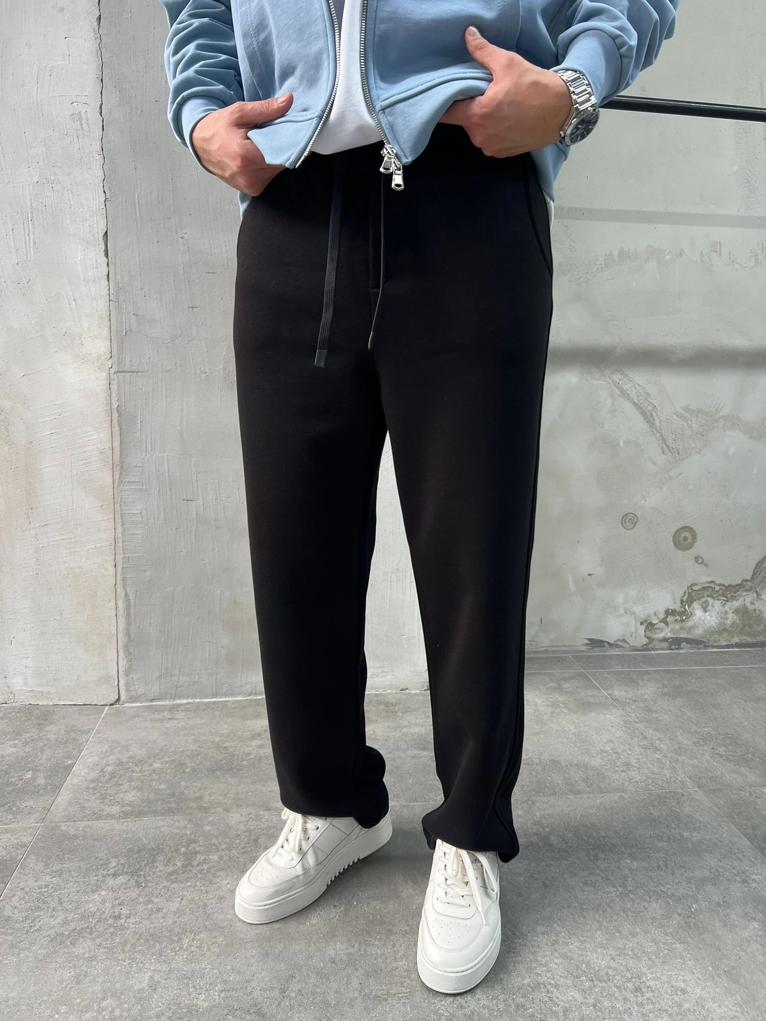 DF Basic Baggy Eşofman  - Siyah