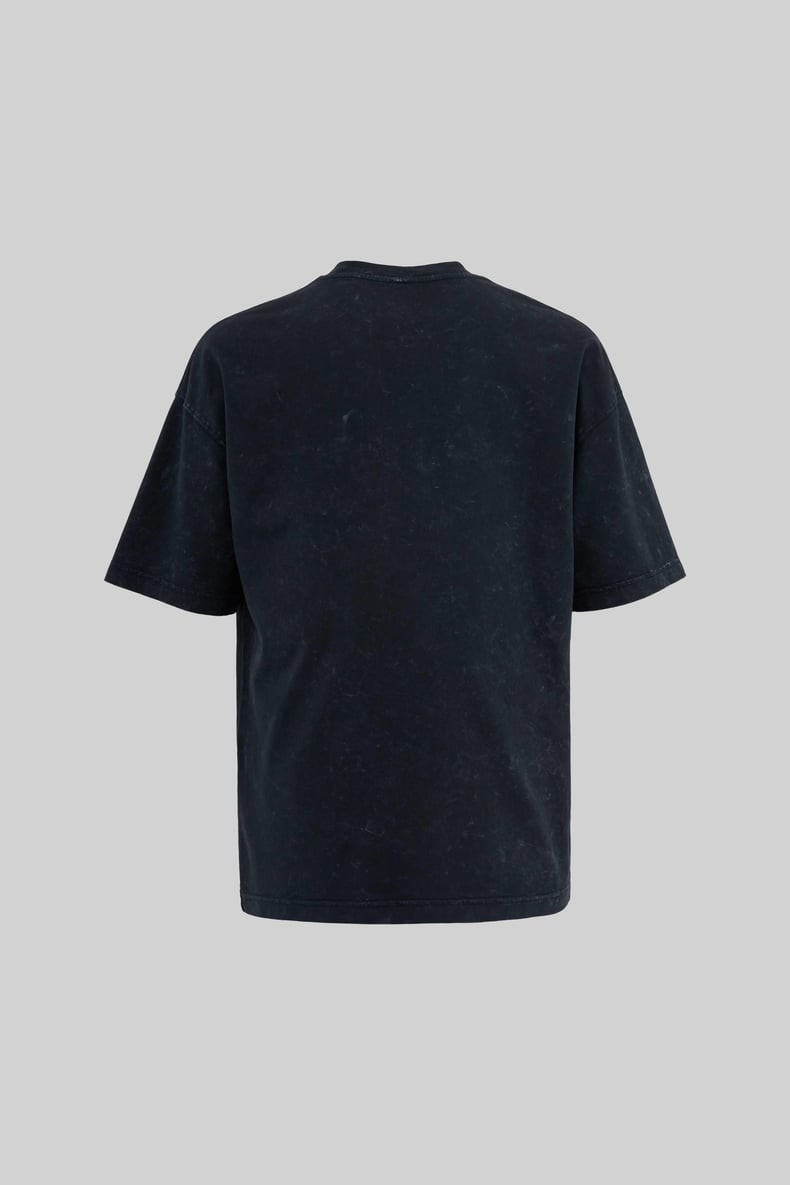 Graphic And Slogan Printed Yikamali Oversize